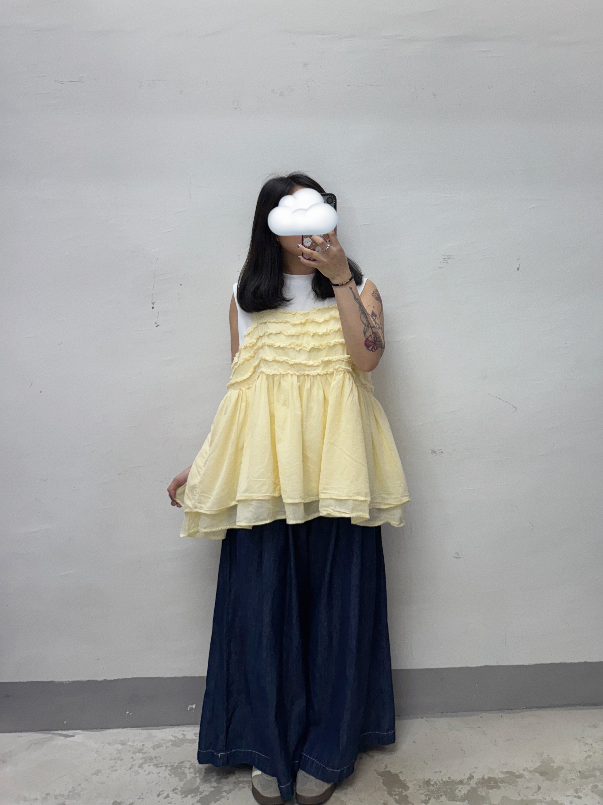 蘇蘇ruffle邊雙層外搭丨2 col