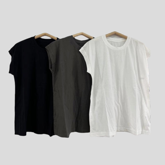 【SALE】daily basic cotton top｜灰