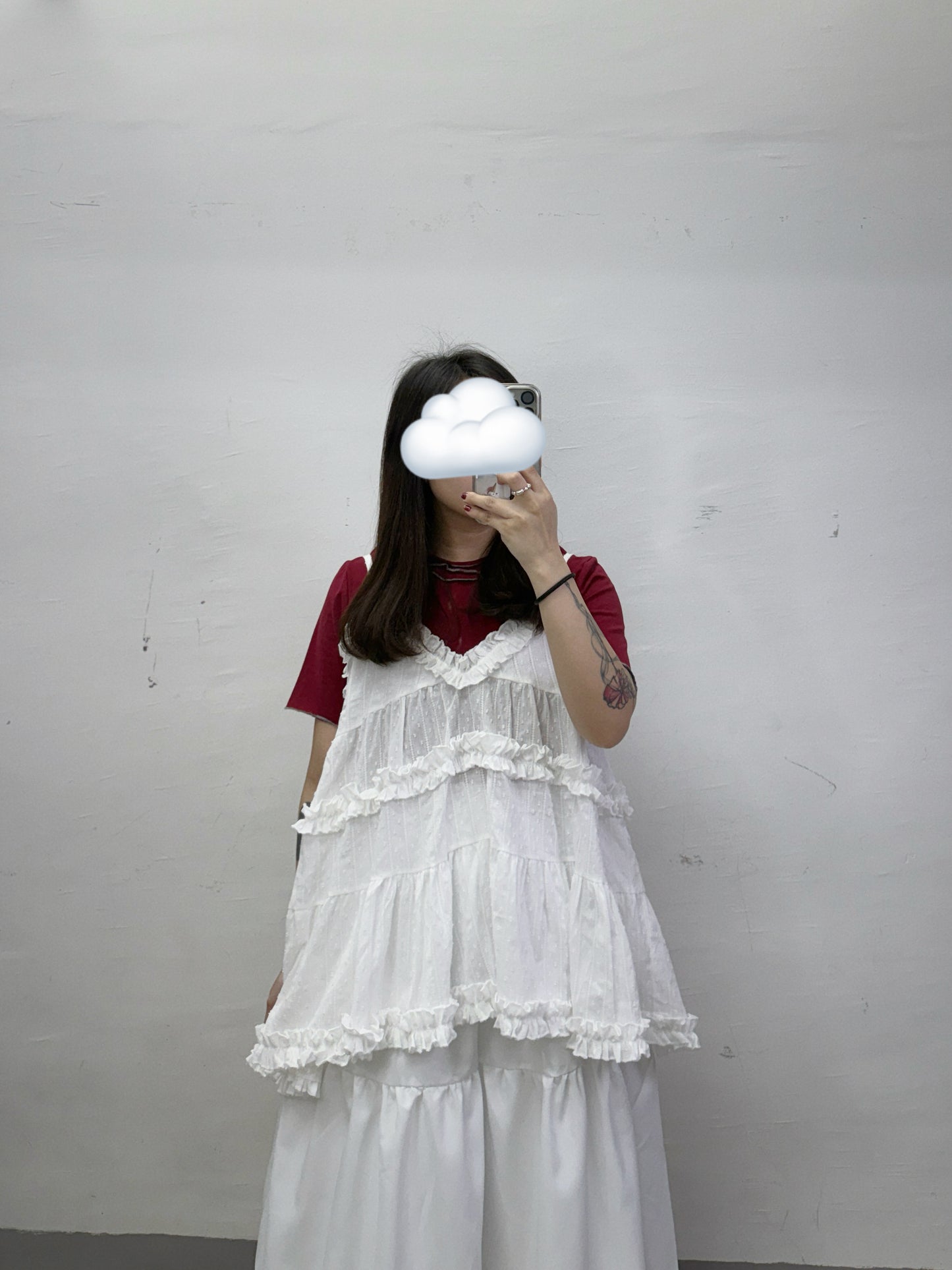 捲邊領棉料basic top丨4 col