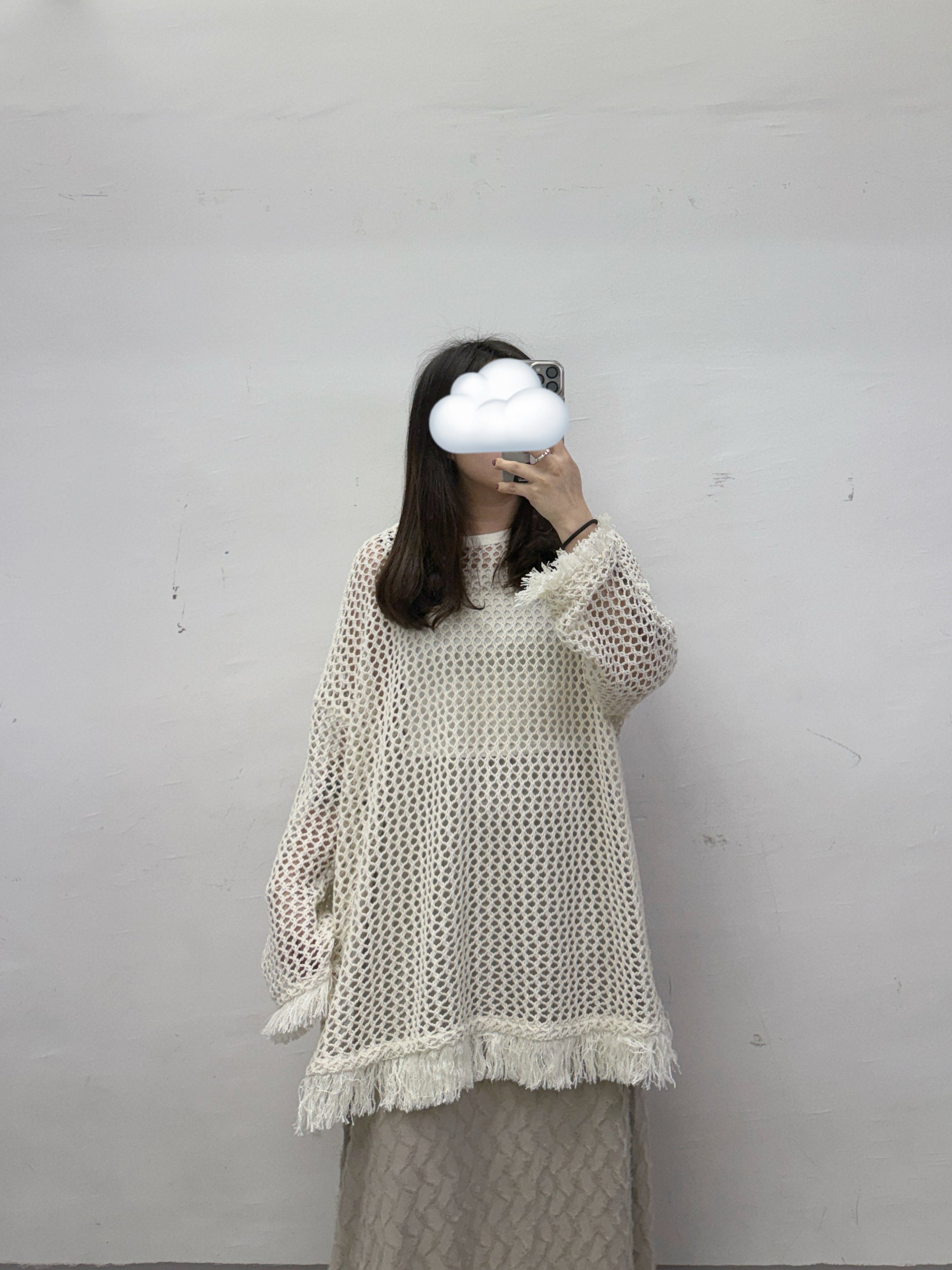 【新品優惠】下擺流蘇網網針織上衣丨3 col