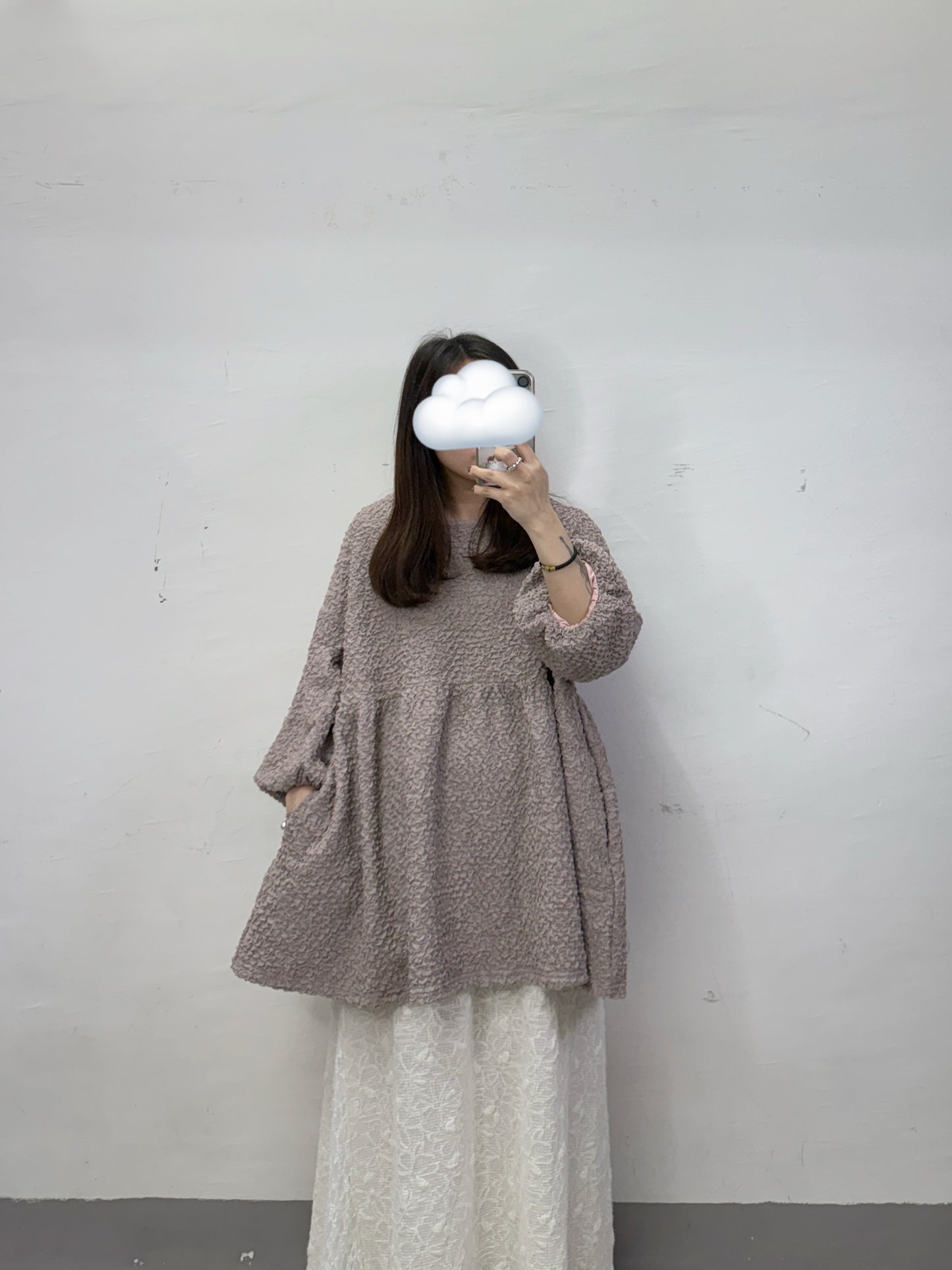 【新品優惠】皺皺紋後綁帶泡袖上衣丨3 col