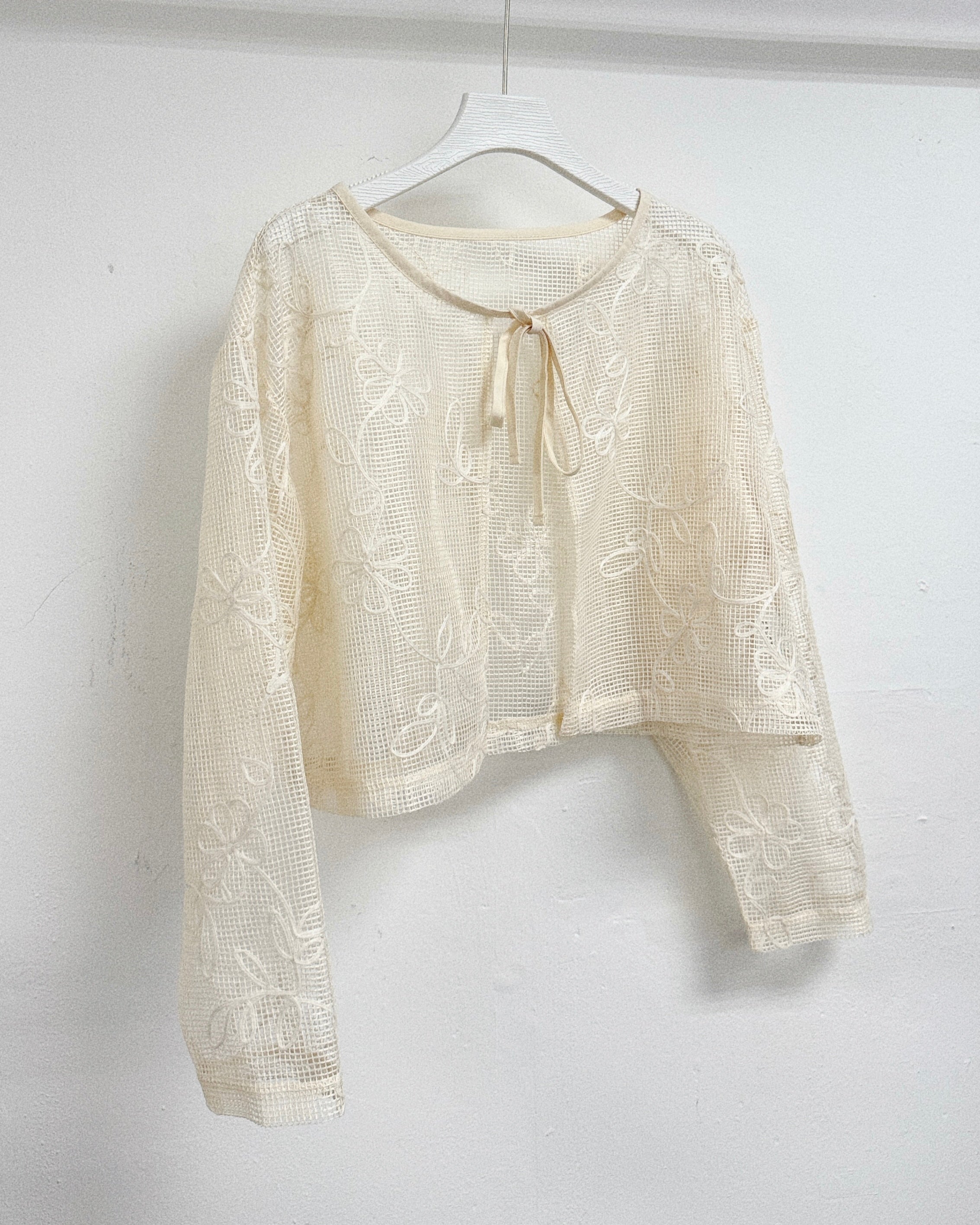 繡花網網綁帶外搭