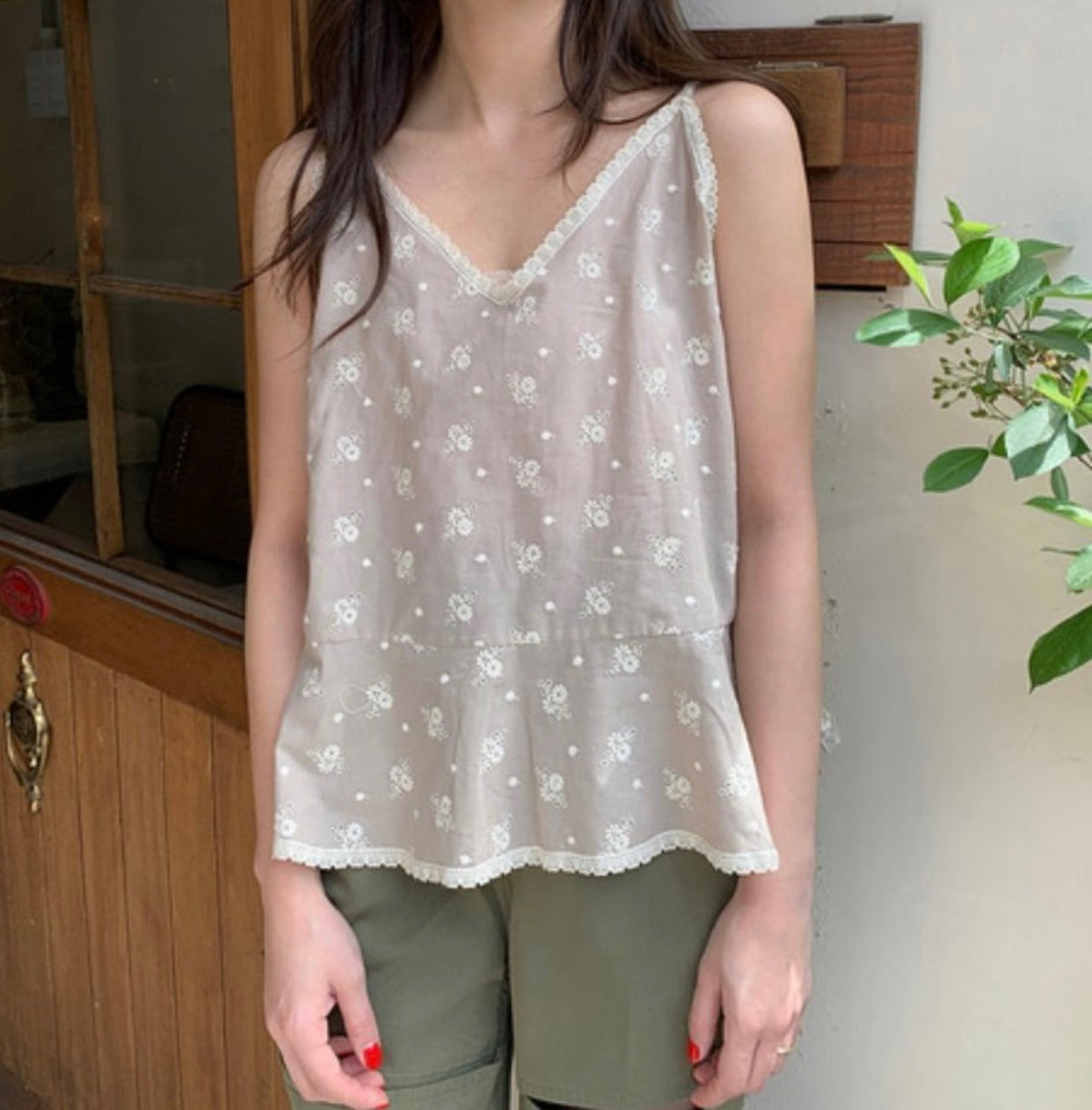 【SALE】刺繡通花外搭｜杏