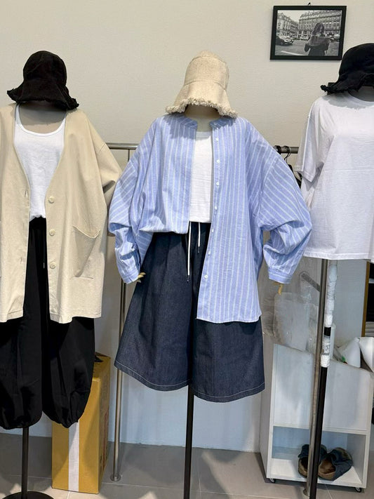 【新品優惠】圓領條紋oversize恤丨3 col