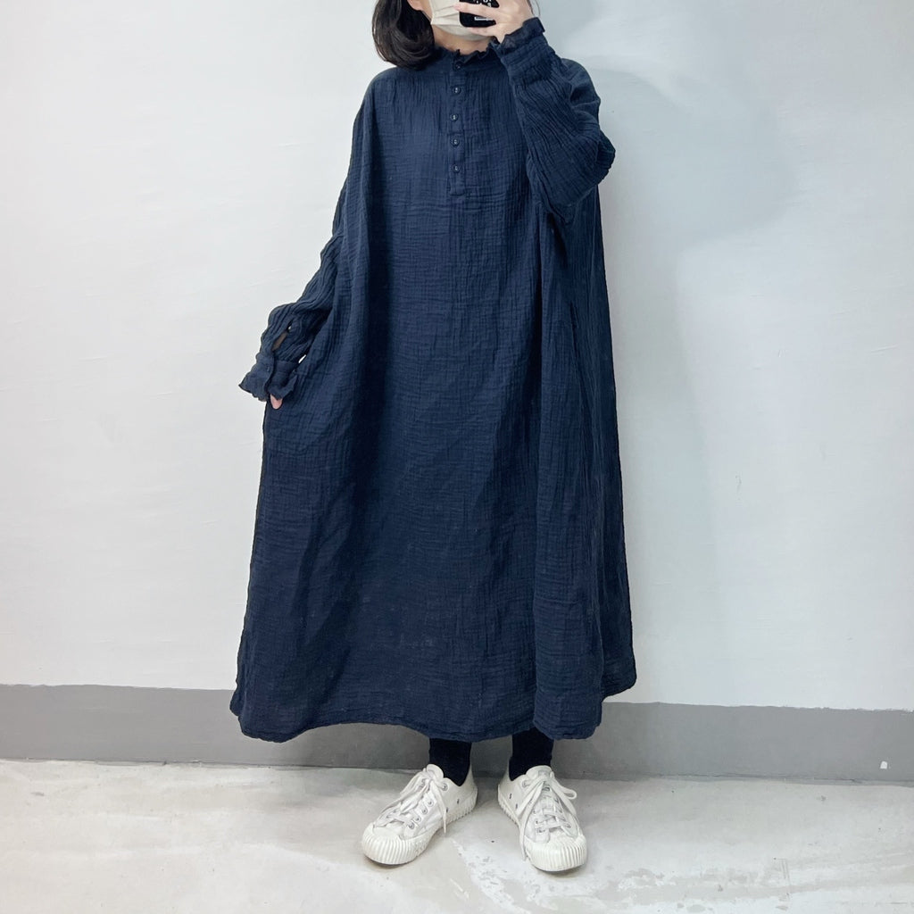 【SALE】bb棉ruffle領 2-way ops｜啡