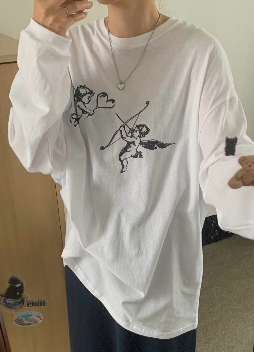cupid print top丨2 col