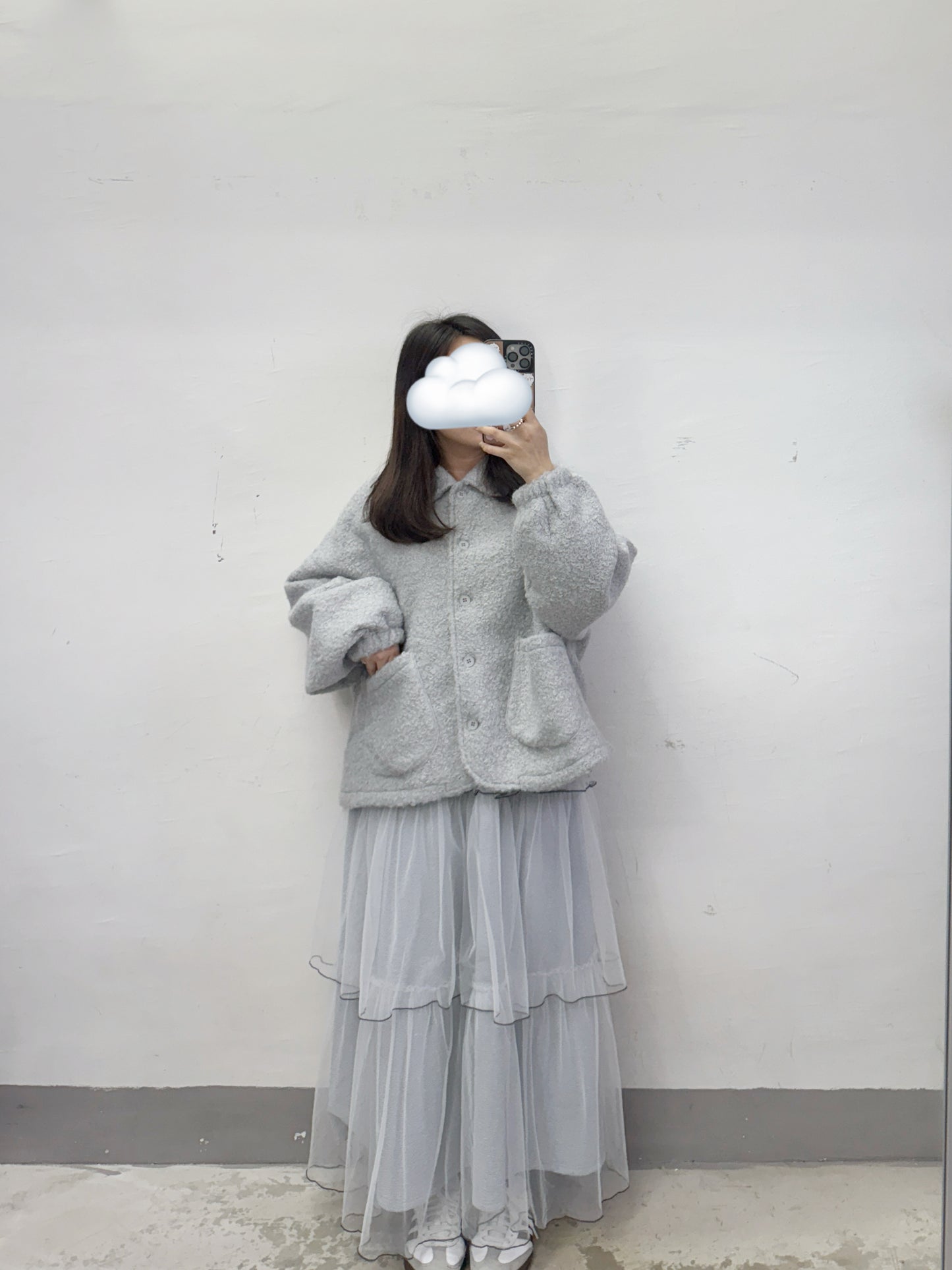 紗紗層層裙丨白 黑