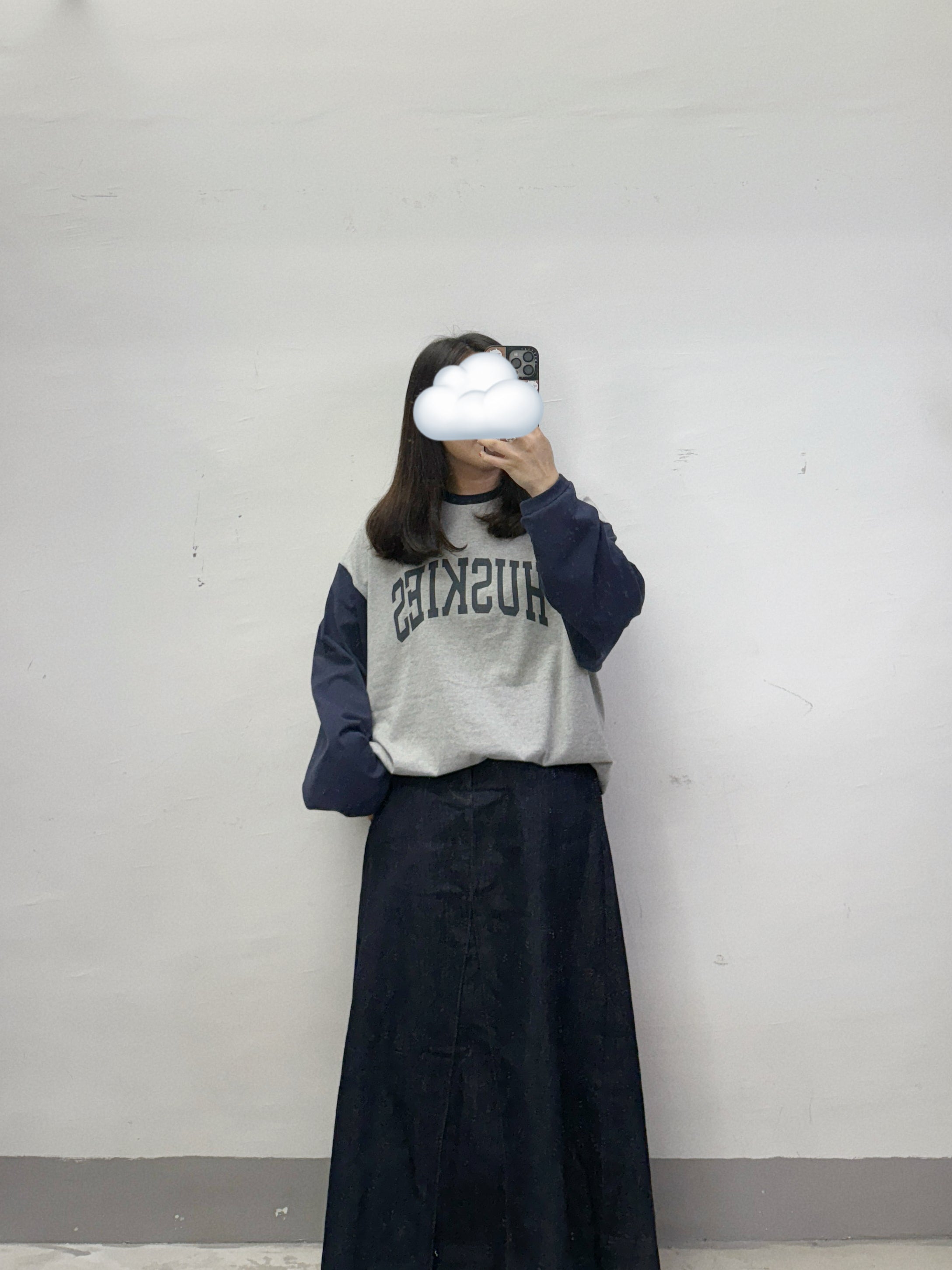 拼色huskies print tee丨2 col