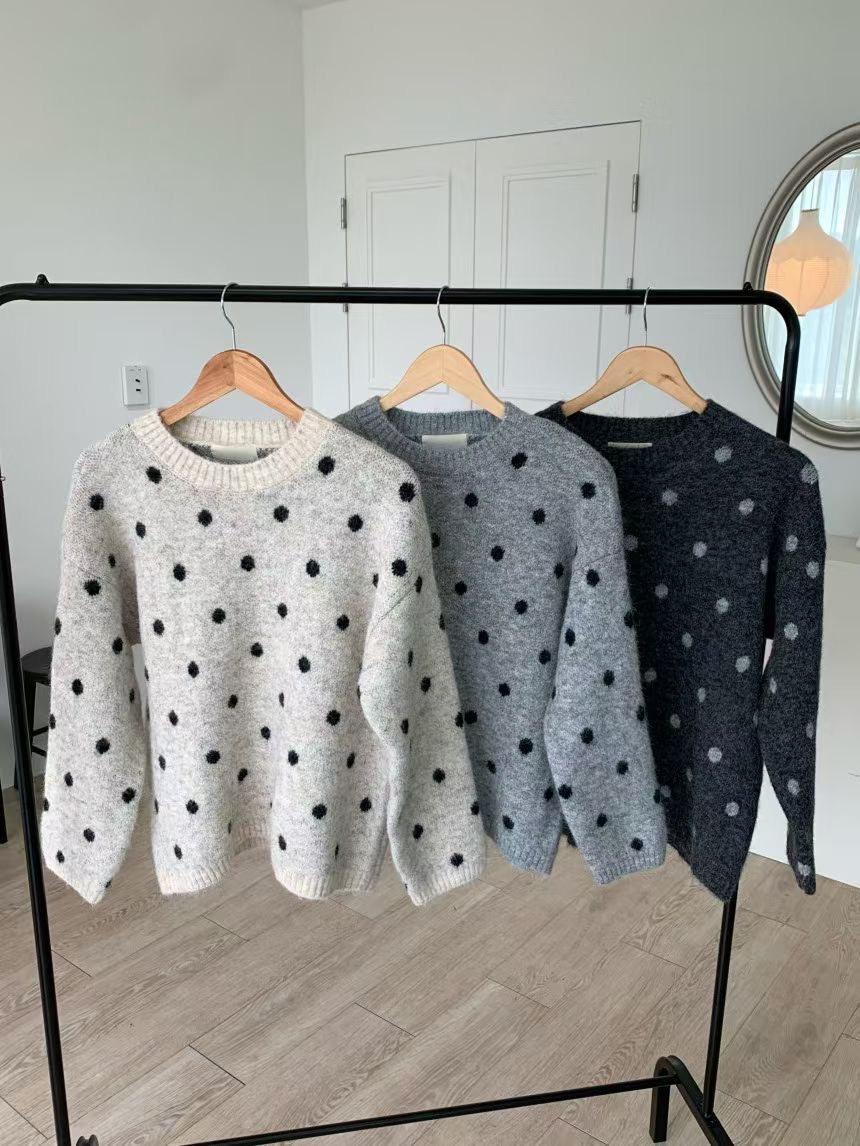 波點冷衫丨3 col