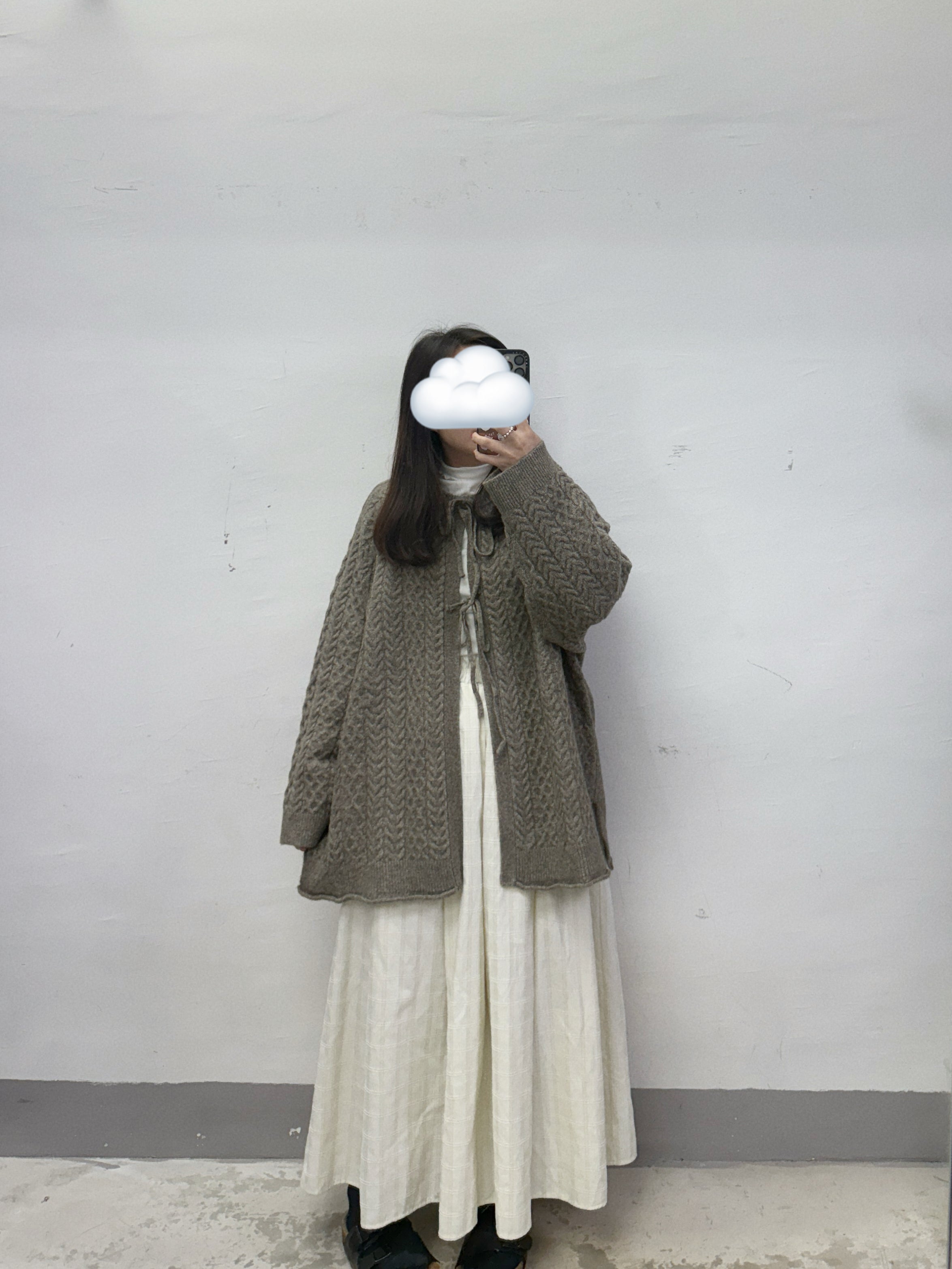 麻花紋綁帶冷外套丨3 col