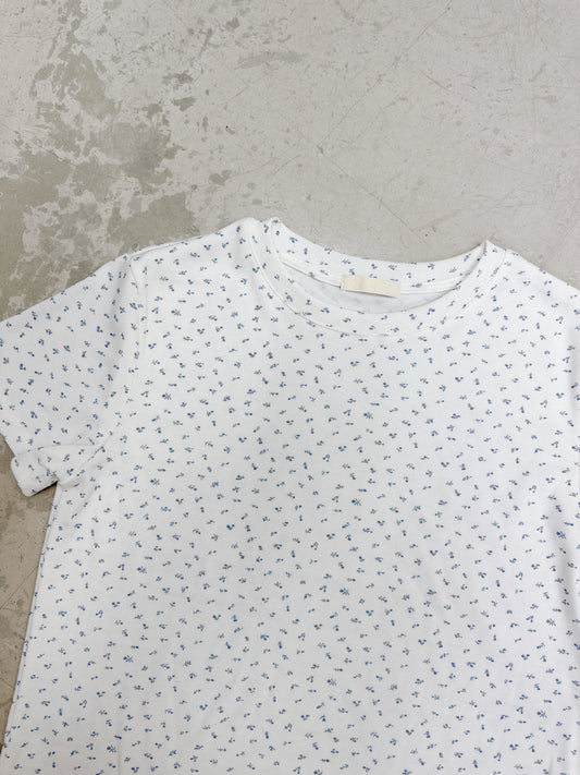 藍色碎花上衣