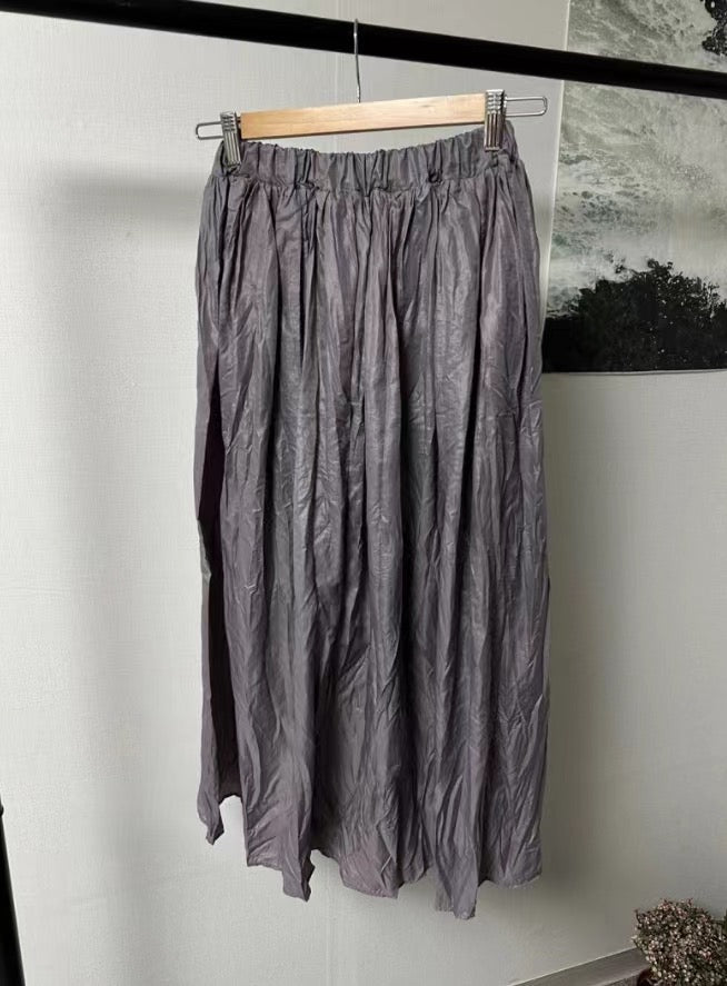 【SALE】嗦嗦料半身裙｜米白