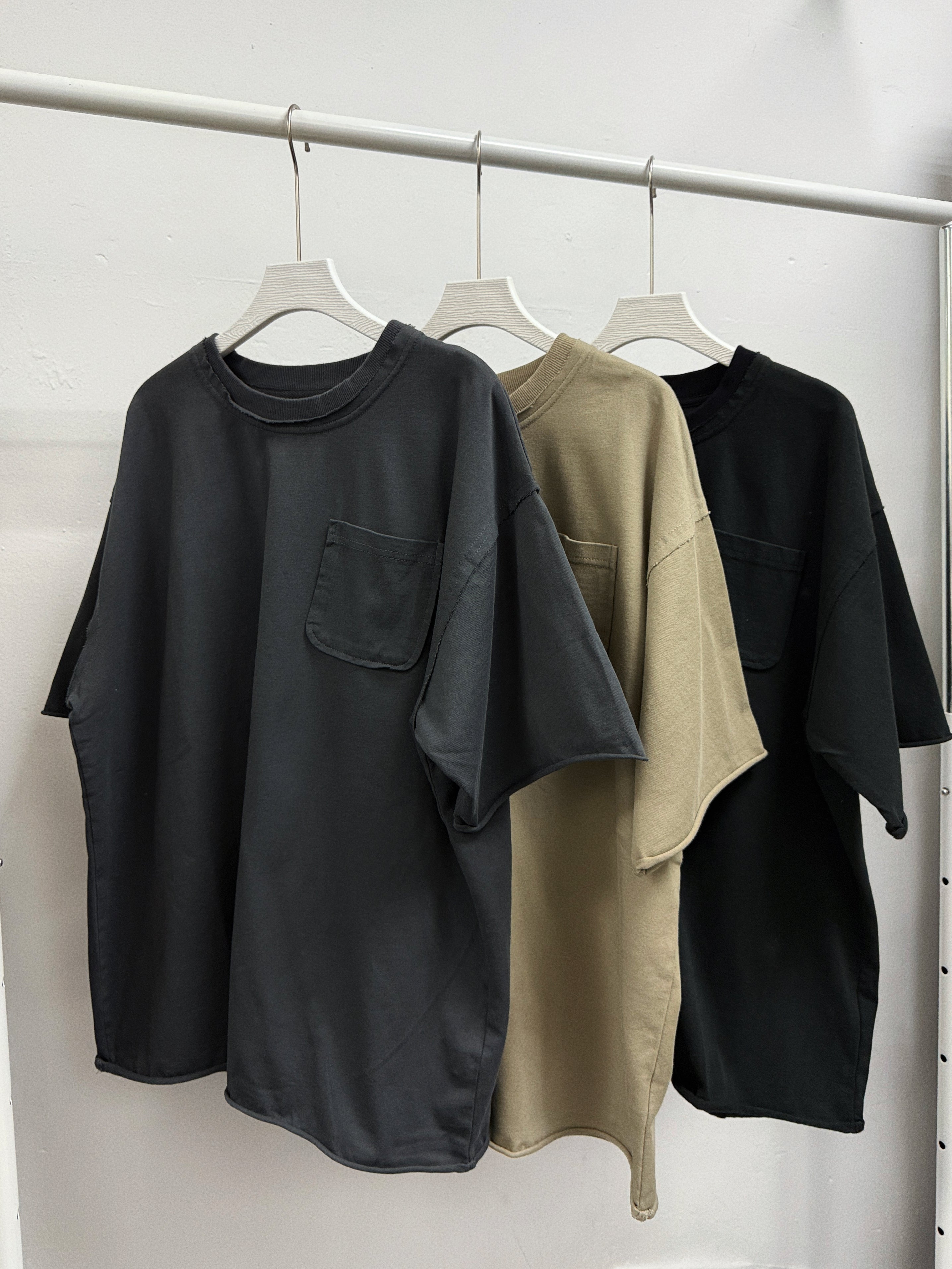 【SALE】披口挻身棉料pocket top丨3 col