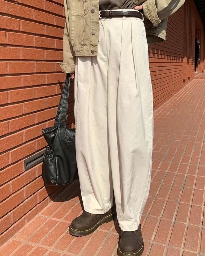 【SALE】打褶半橡筋氣球褲丨深藍