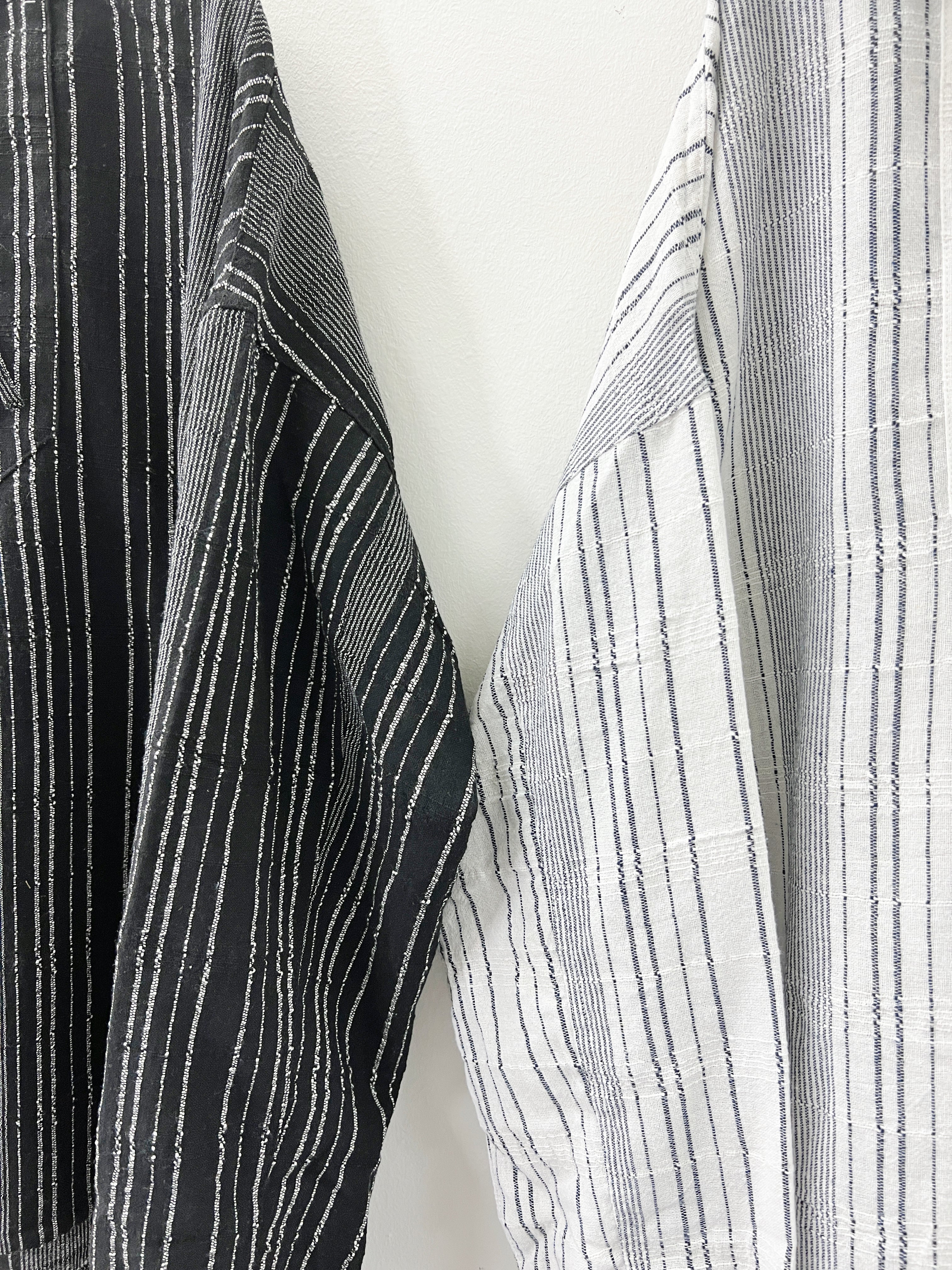 【SALE】綁帶蝴蝶結條子連帽top｜2 col