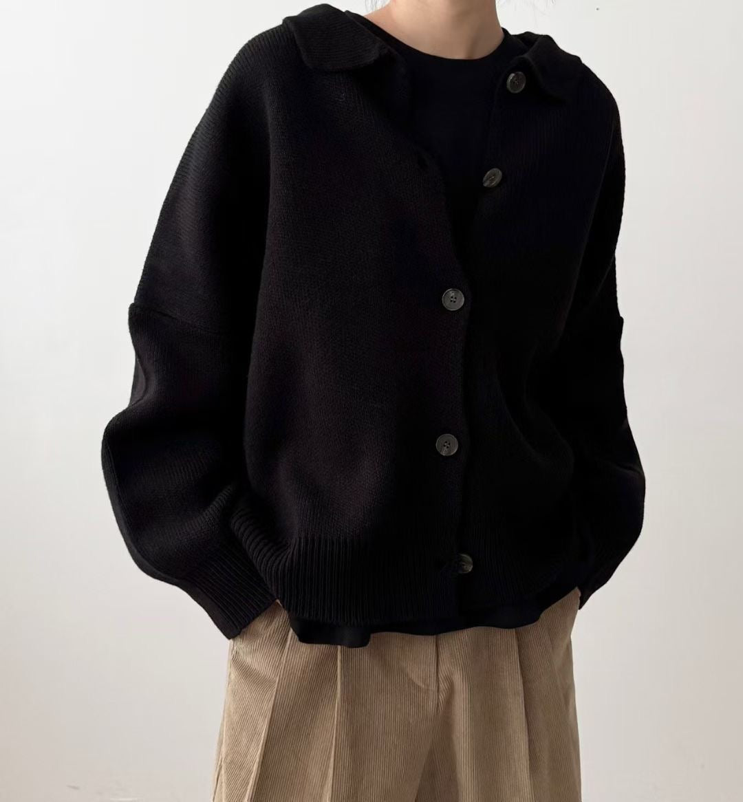 反領針織外套丨2 col