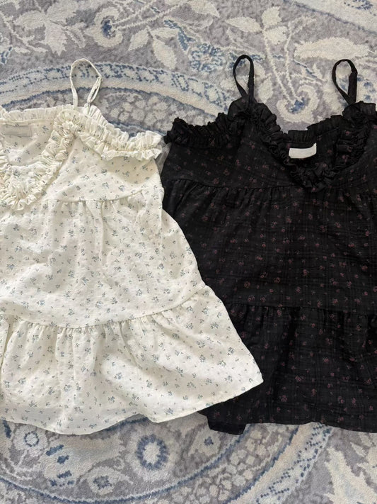 碎花ruffle邊外搭丨2 col