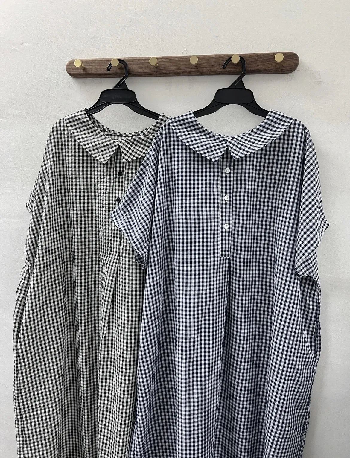 【SALE】娃娃領2-way格子ops｜2 col