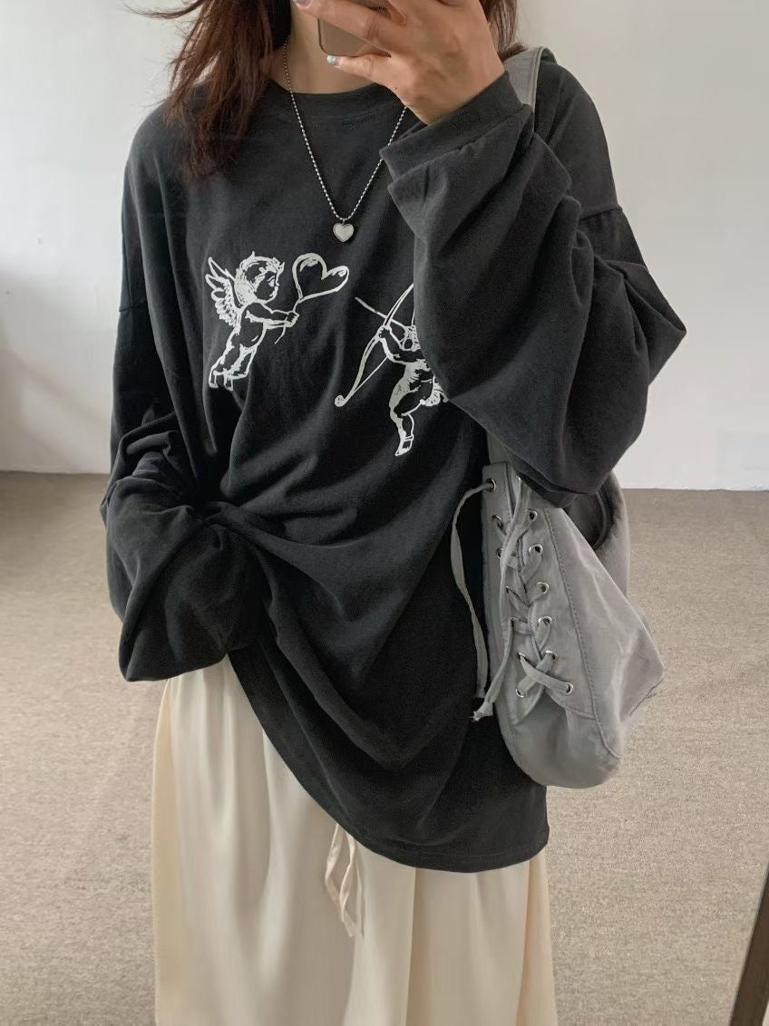 cupid print top丨2 col
