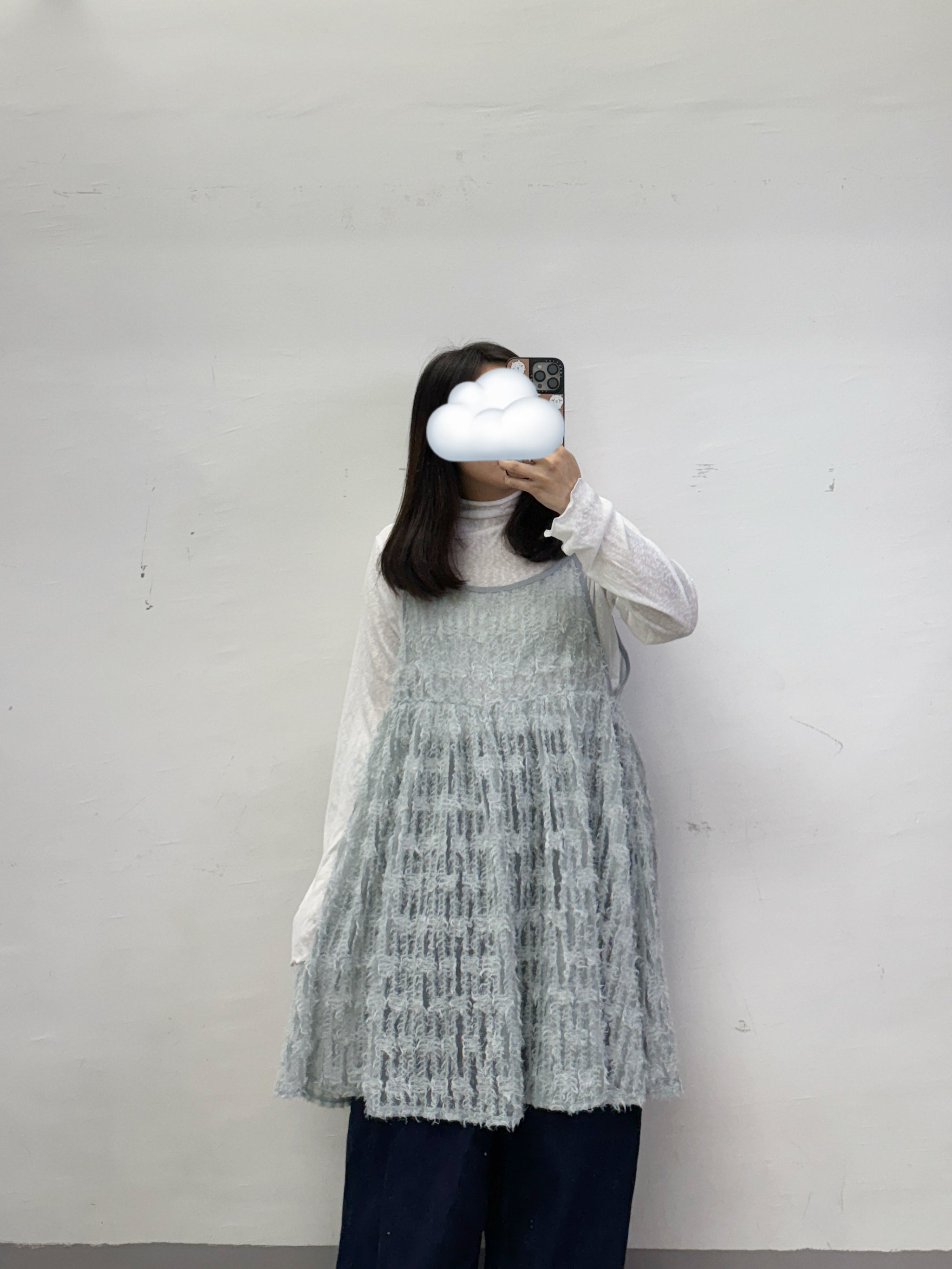 車線蘇蘇直紋中長外搭丨3 col