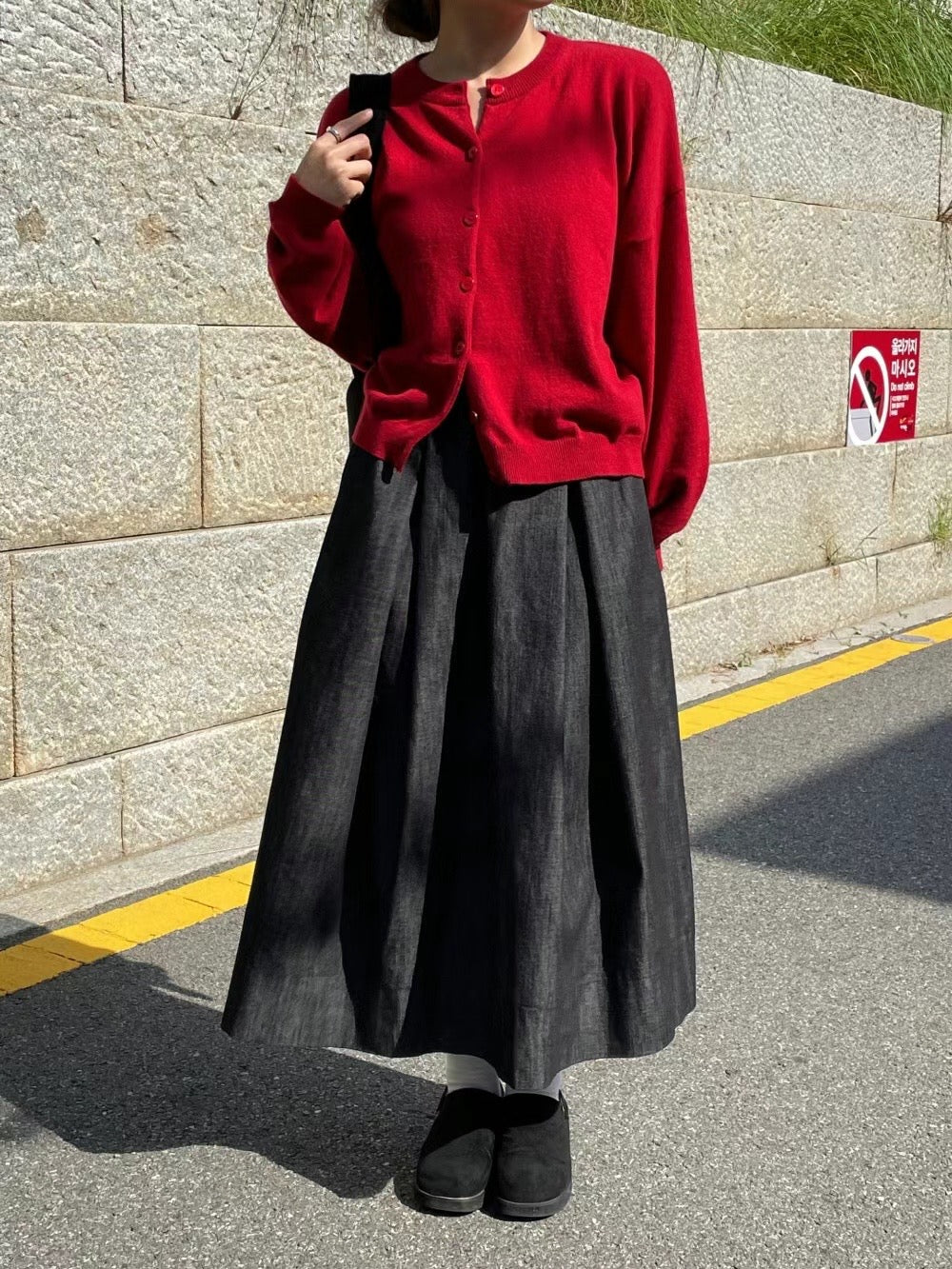 圓領闊身羊毛外套｜8 col