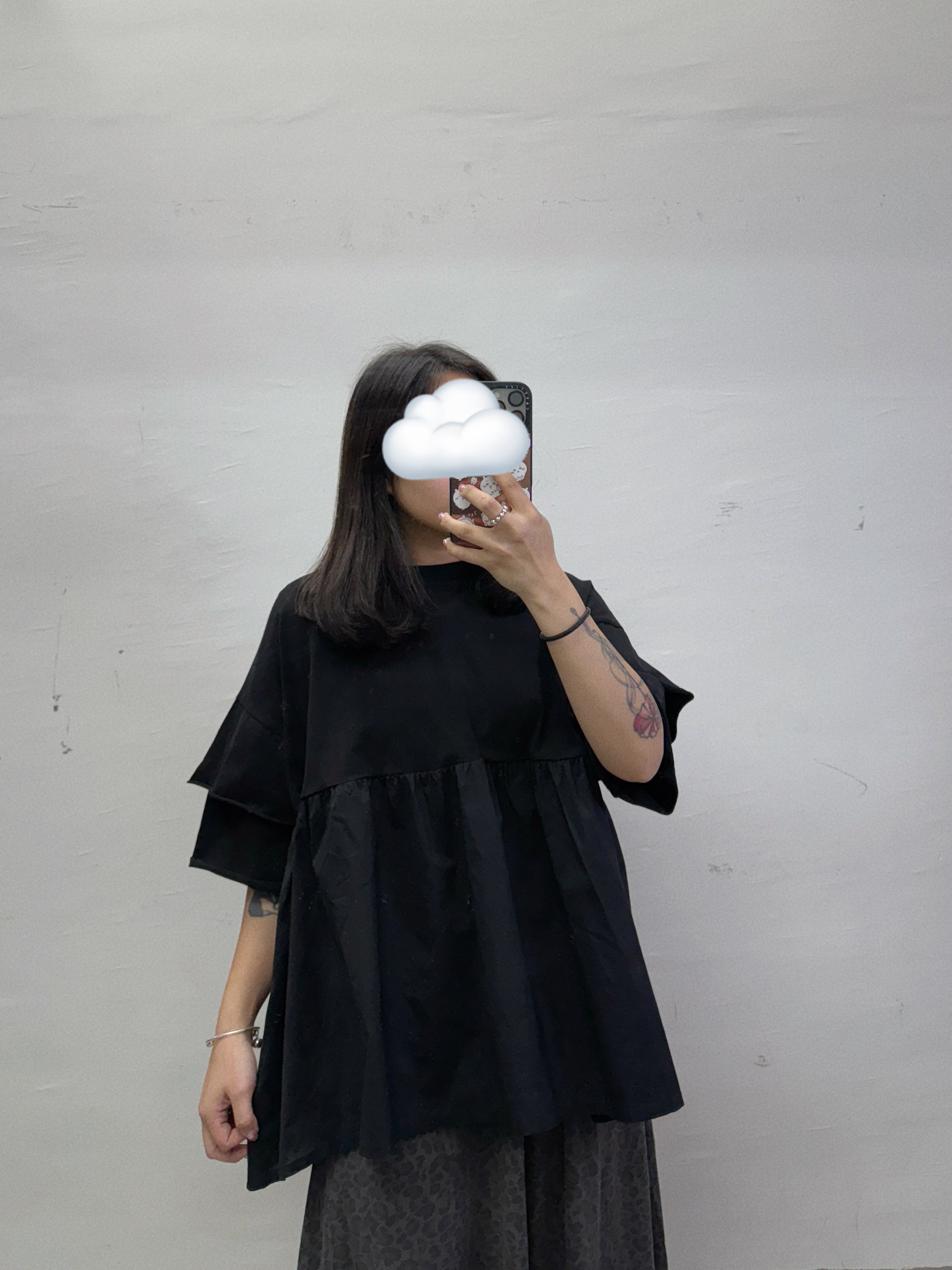 【SALE】拼布娃娃top丨白