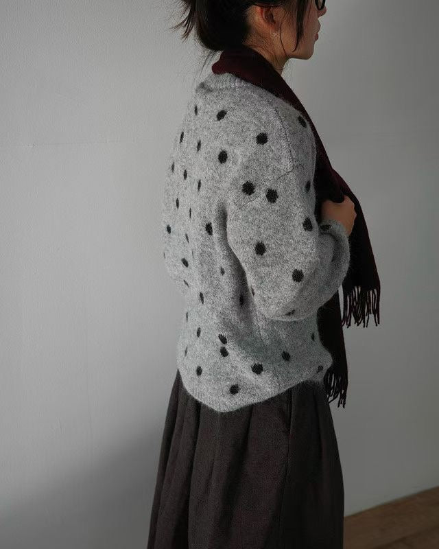 波點冷衫丨3 col