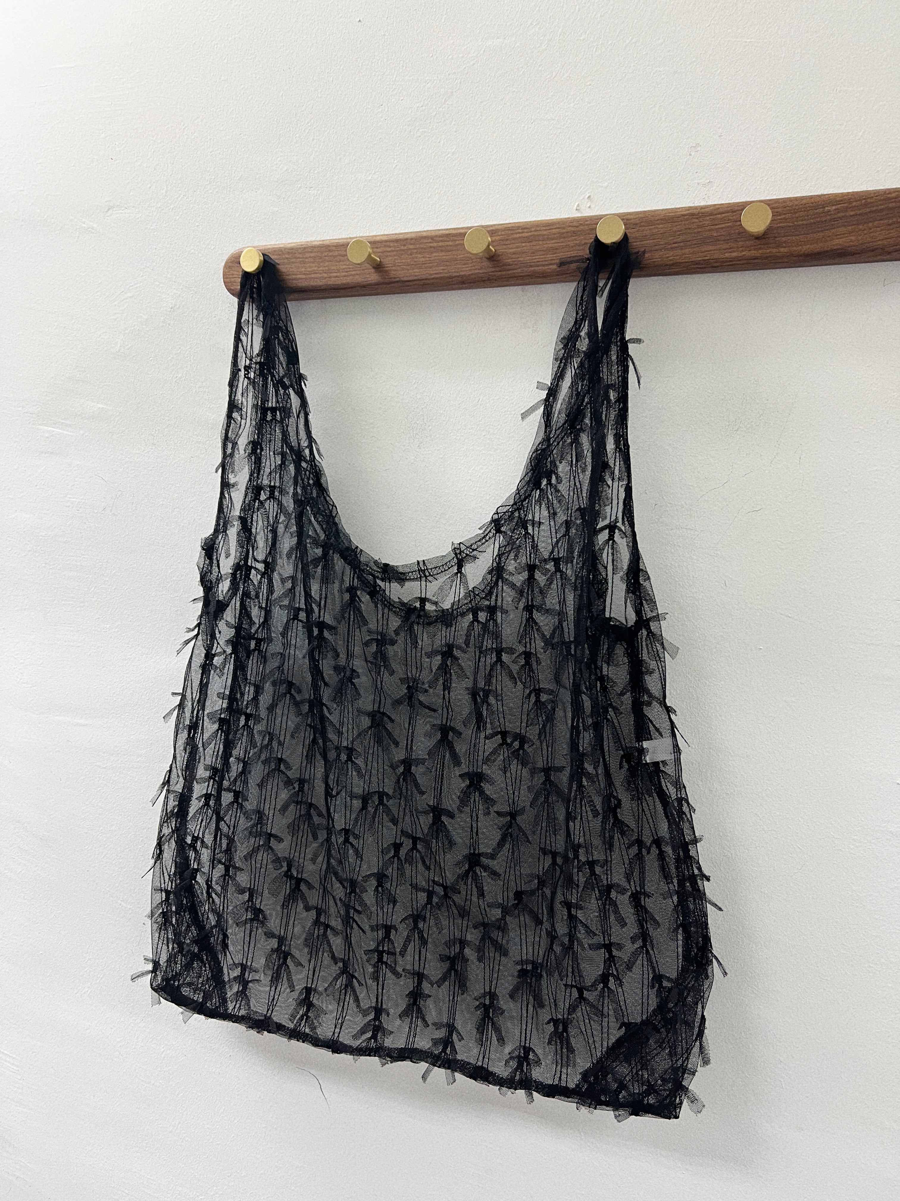 【SALE】蝴蝶結紗紗tote bag｜2 col