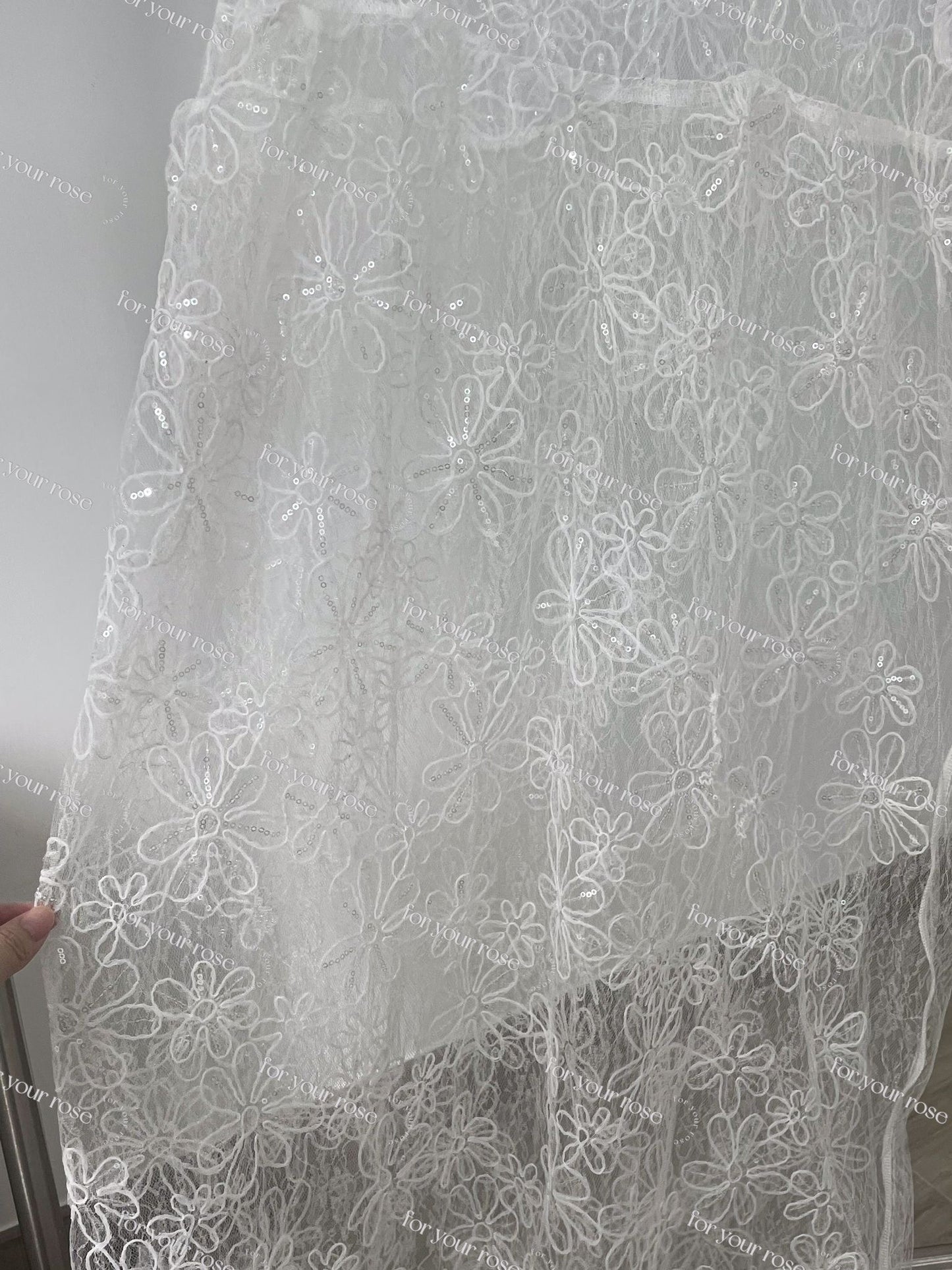 閃閃花刺繡透紗外搭ops丨2 col
