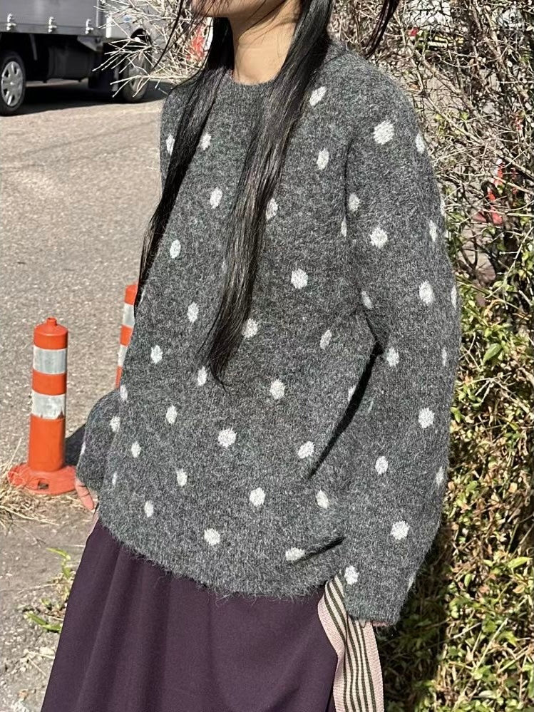 波點冷衫丨3 col