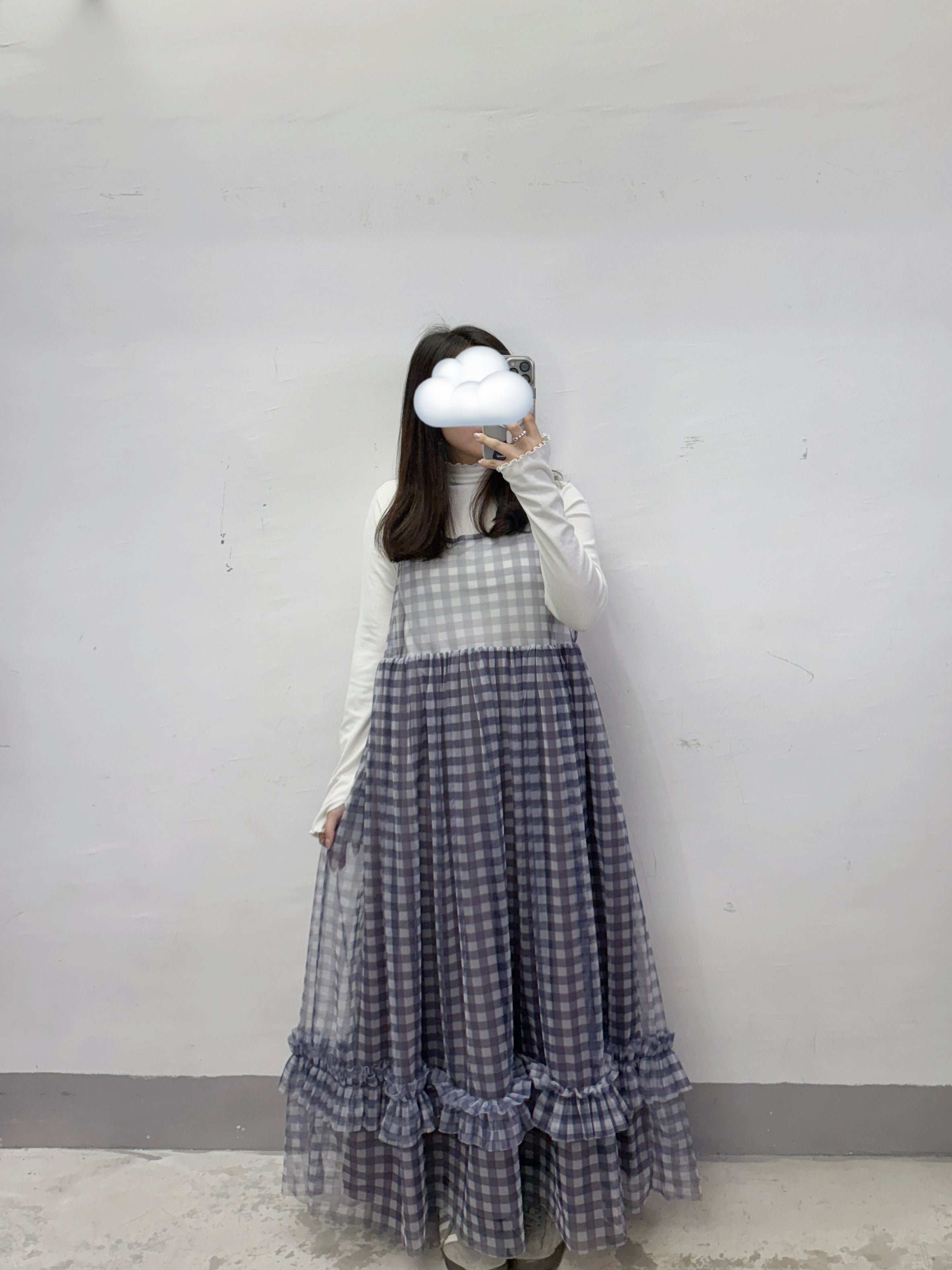 【新品優惠】紗紗格紋吊帶ops丨5 col