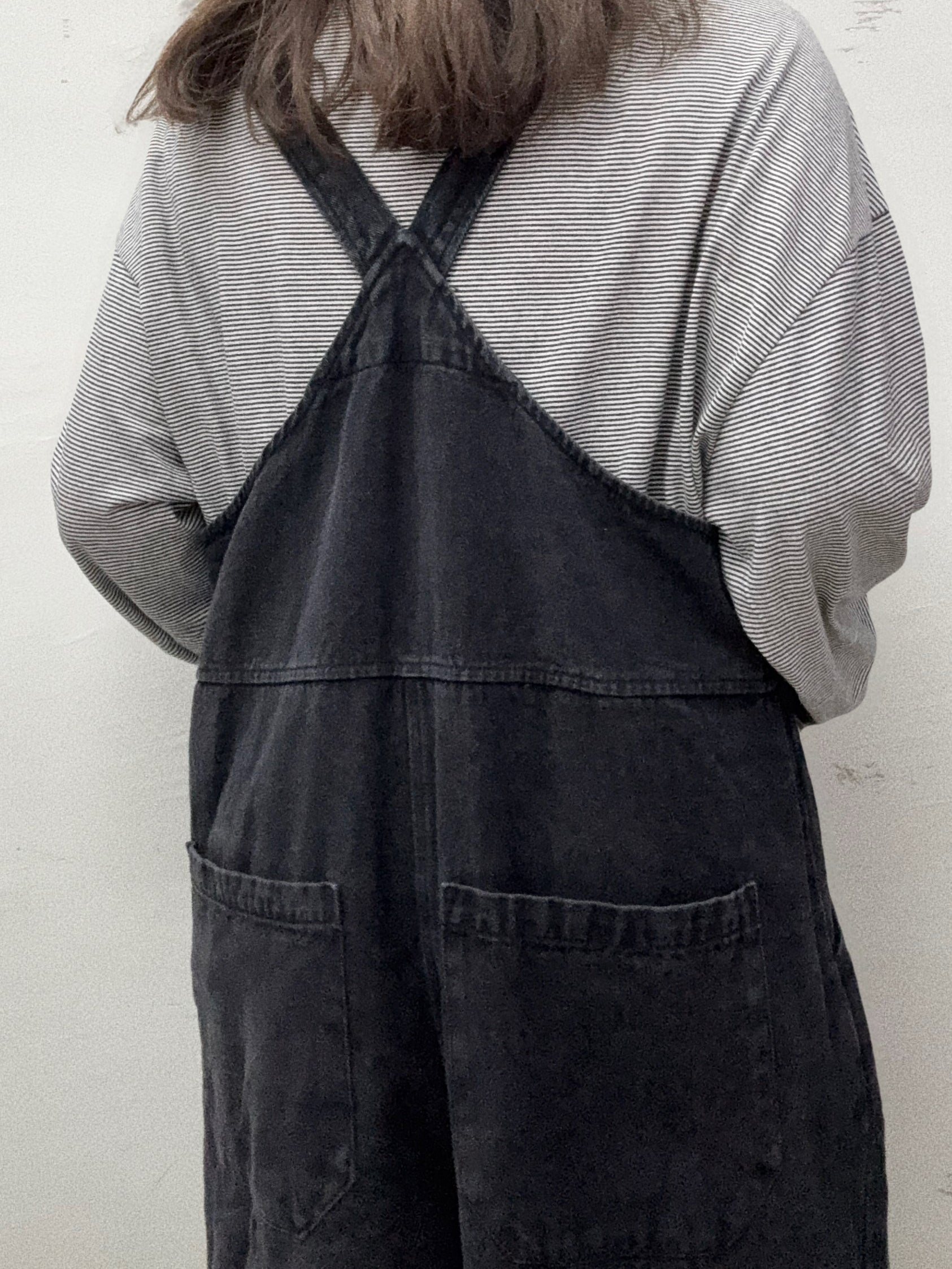 可調節工人褲丨米白