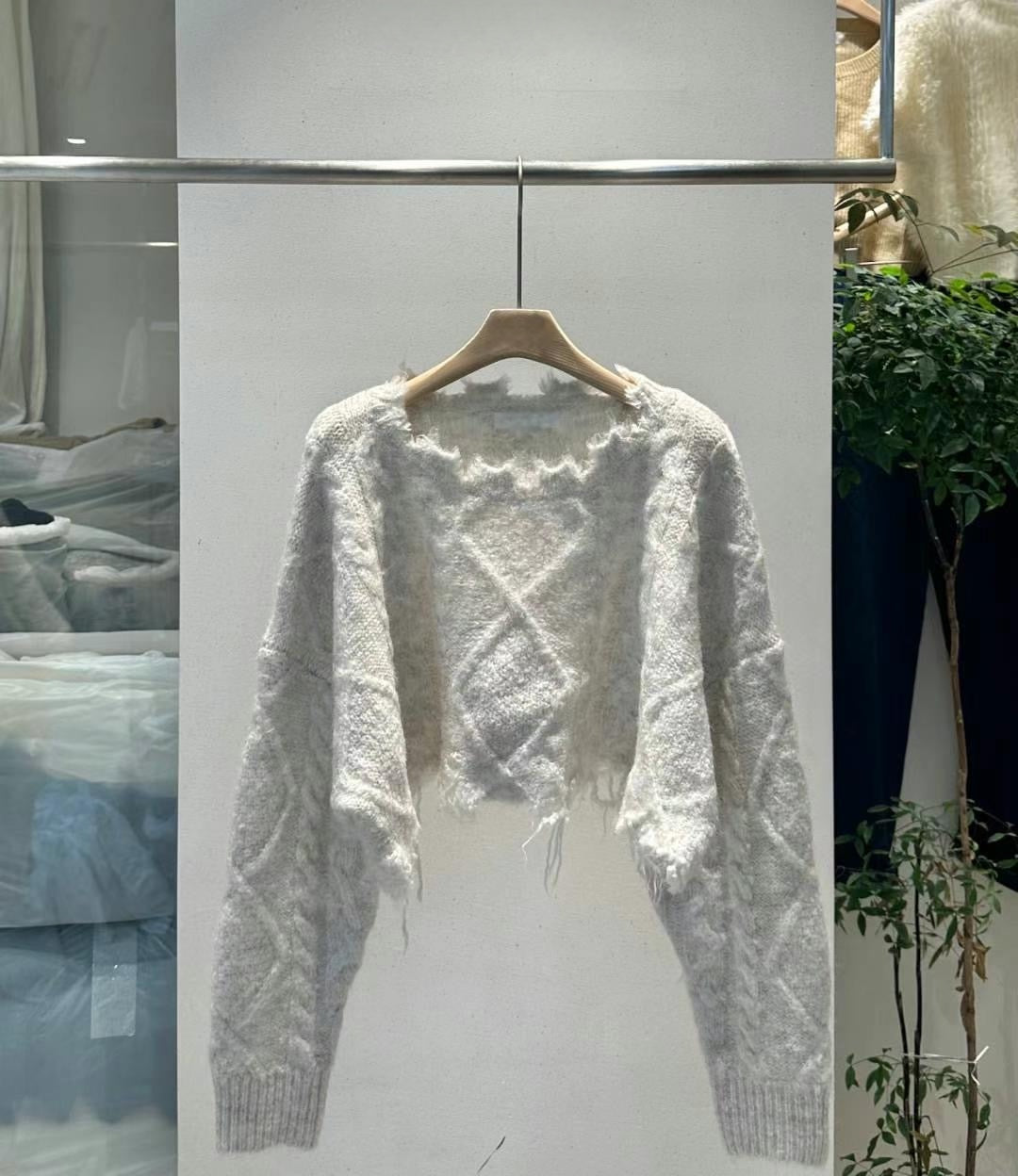 【SALE】麻花紋短款冷衫｜4 col