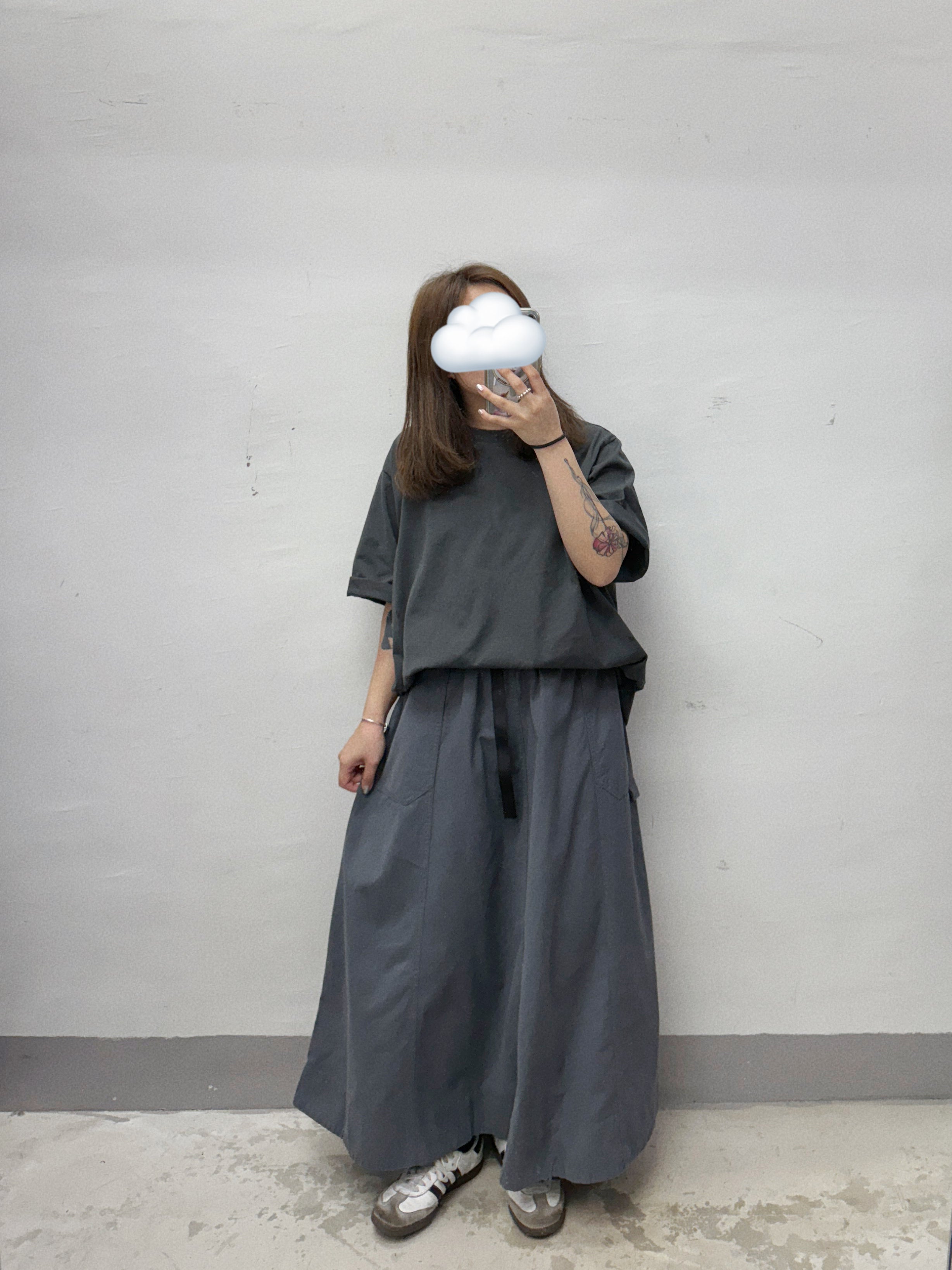 新色入！斜布料連belt口袋半裙丨4 col