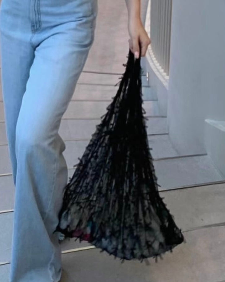 【SALE】蝴蝶結紗紗tote bag｜2 col