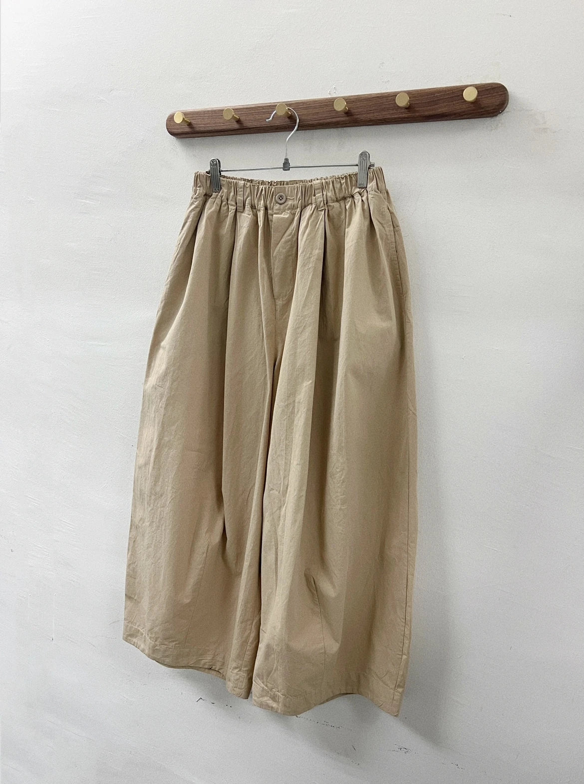 嗦嗦質料闊褲｜卡其