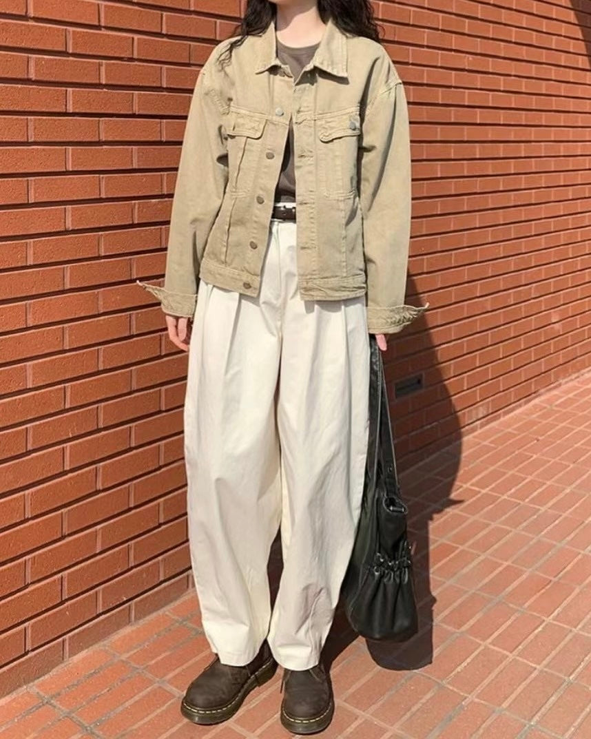 【SALE】打褶半橡筋氣球褲丨深藍