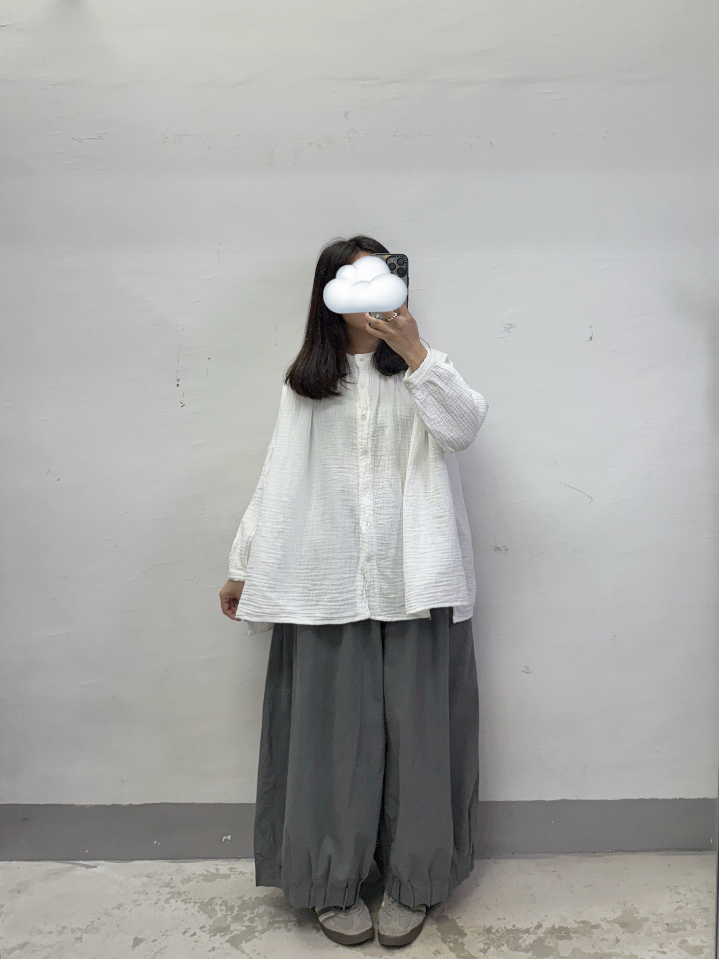 bb棉圓領開胸top丨3 col