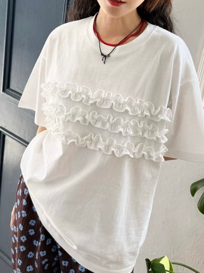 【SALE】木耳花邊上衣丨3 col