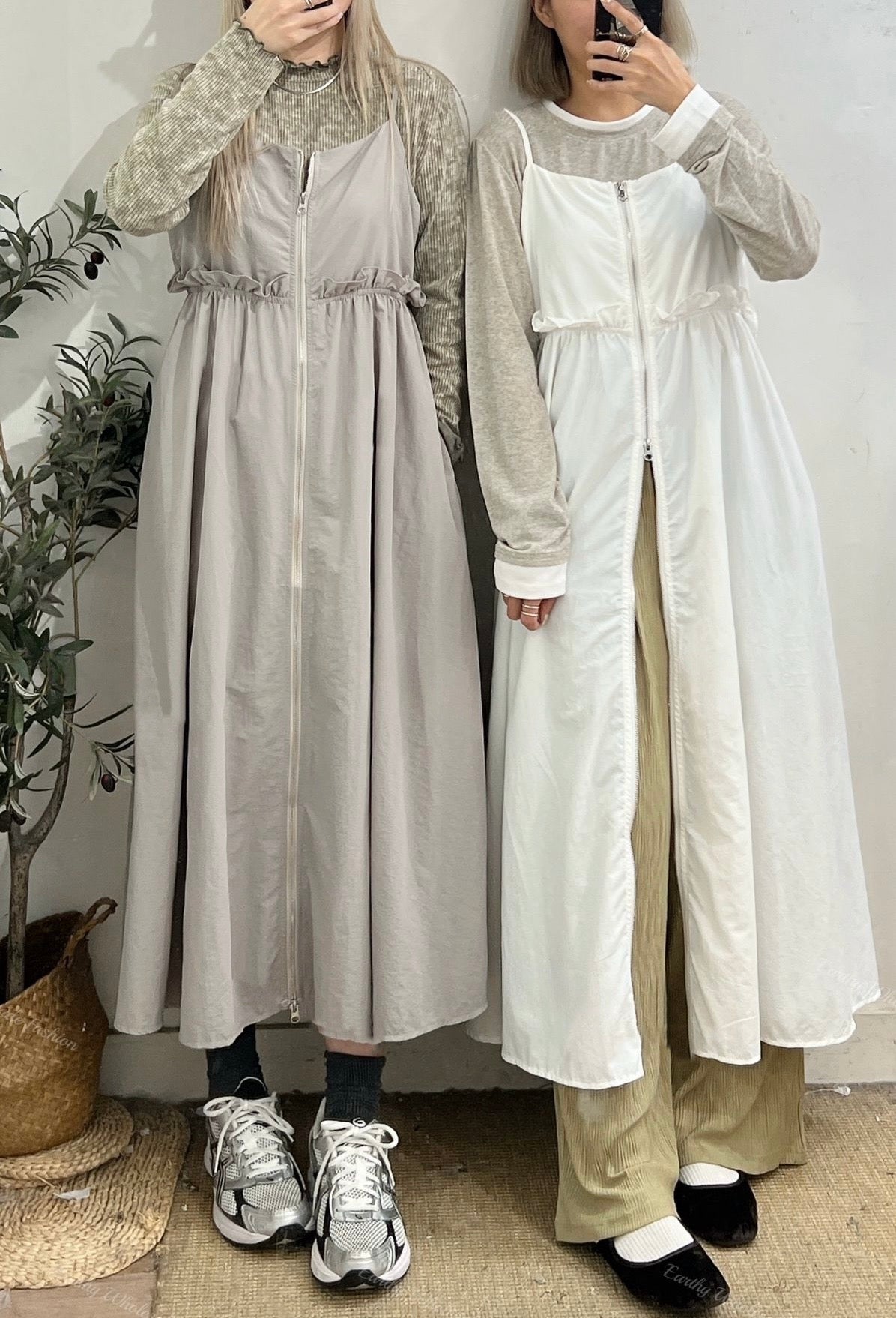 【SALE】嗦嗦風褸料吊帶ops/外搭｜藍