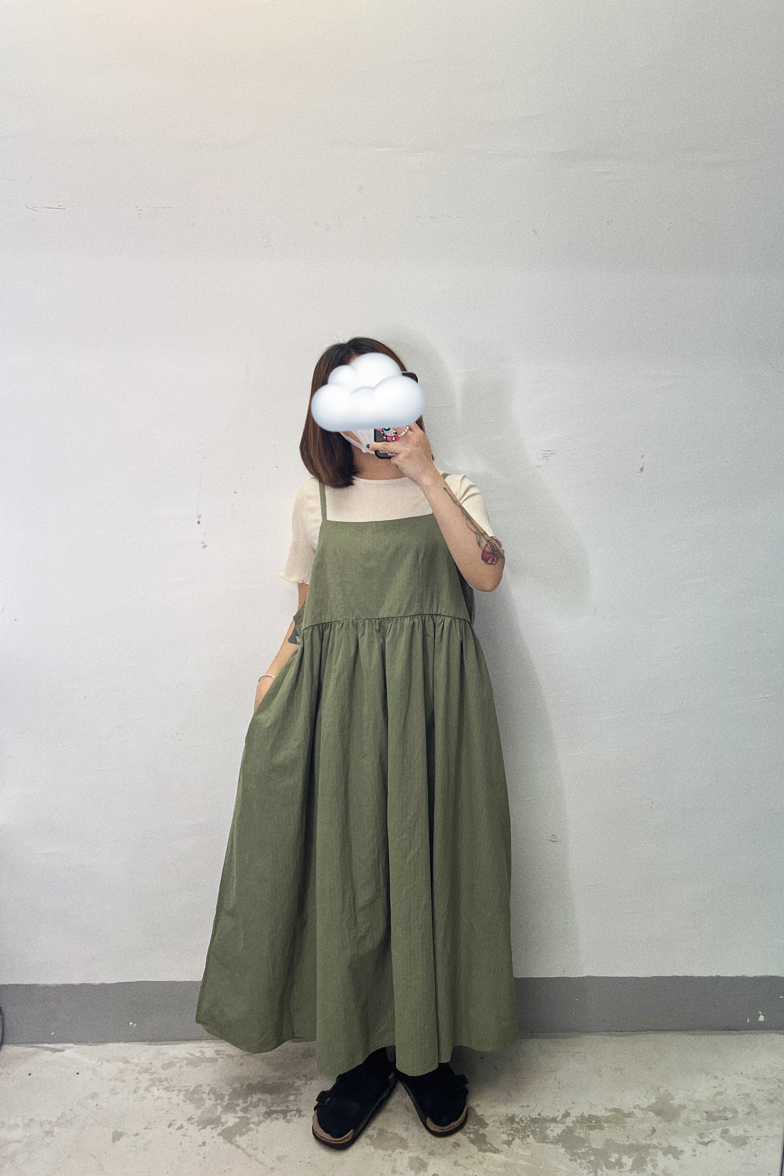 暗波浪紋吊帶ops