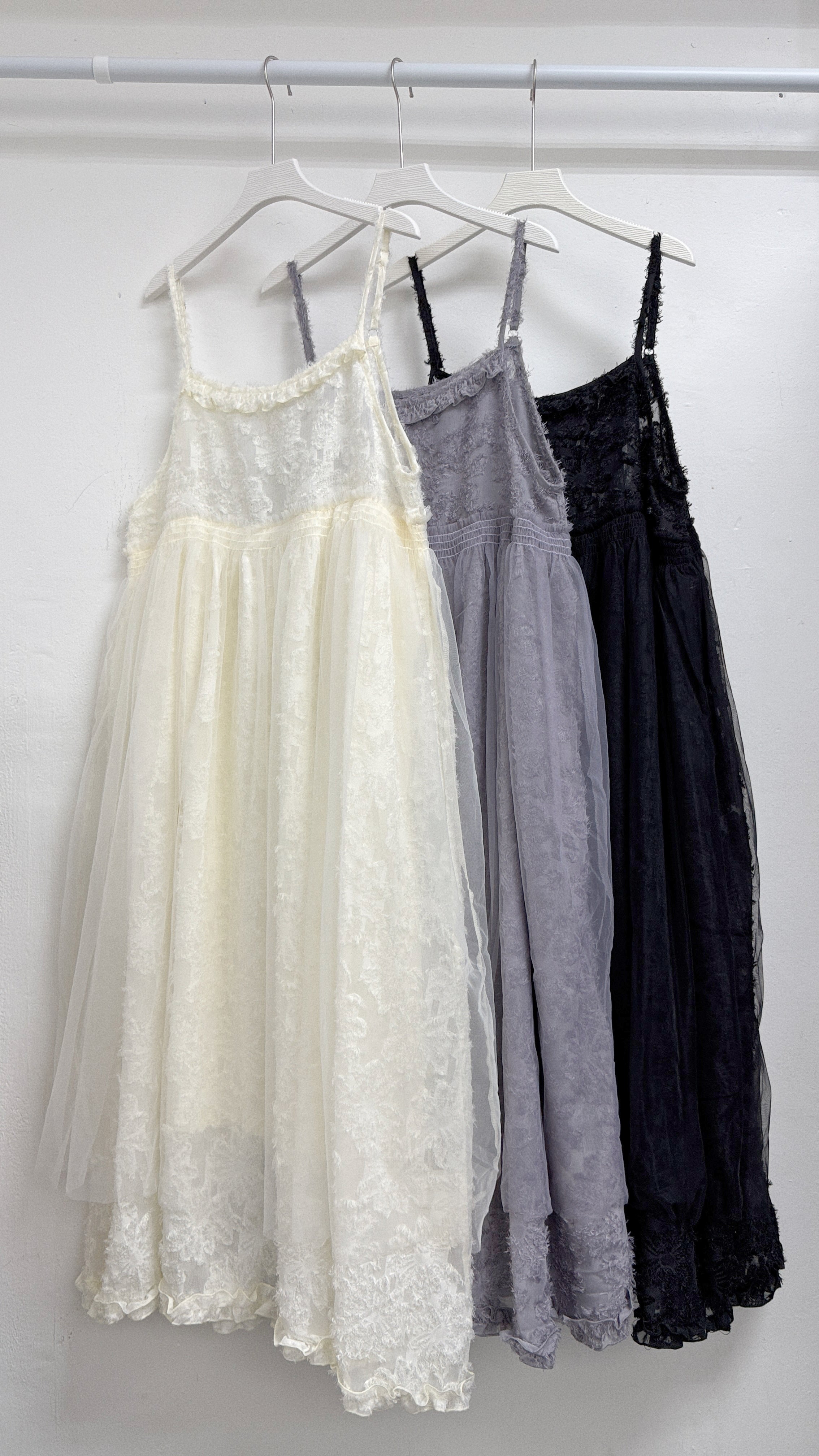 【SALE】推！花花紋拼紗ops丨黑