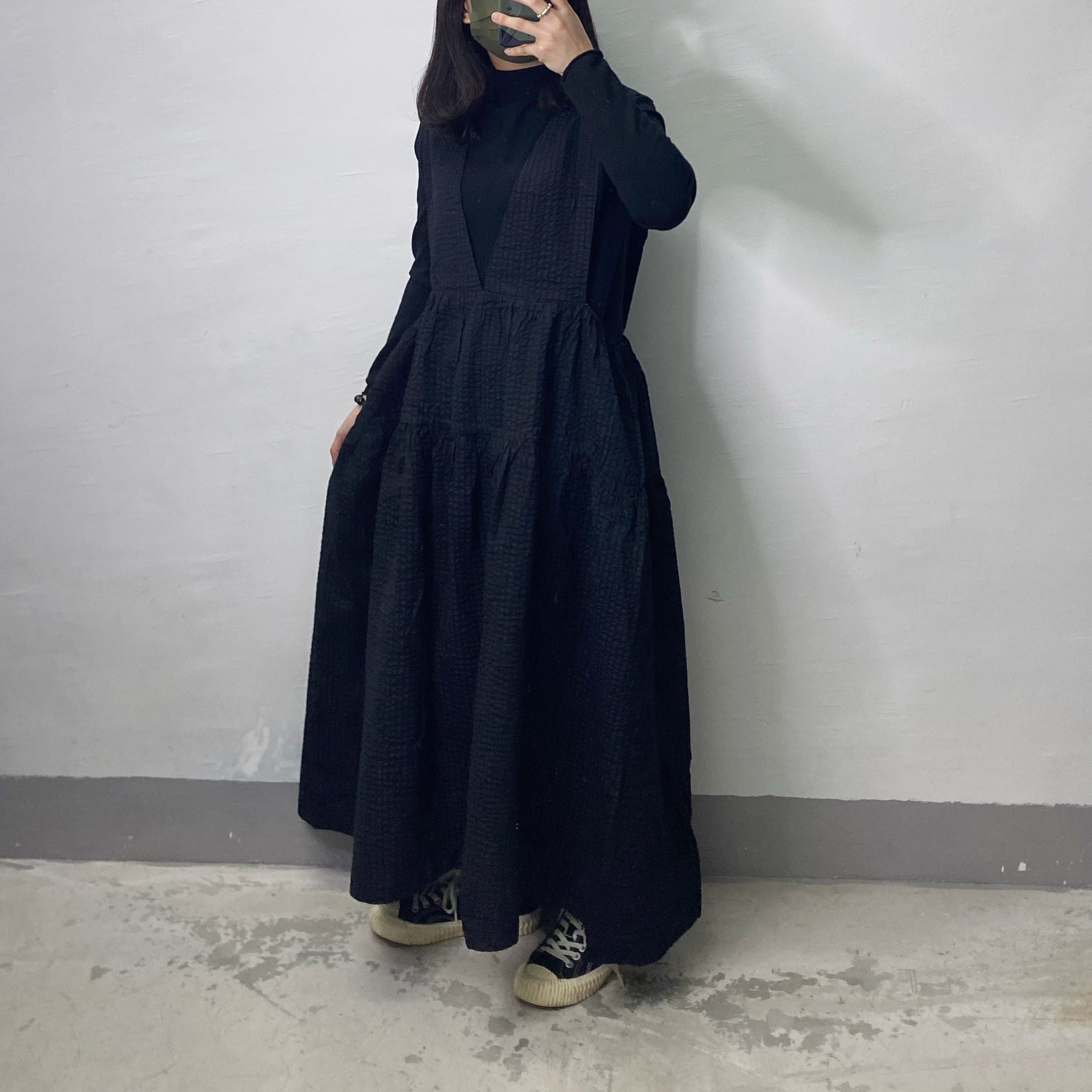 日系暗條紋背心ops｜2 col