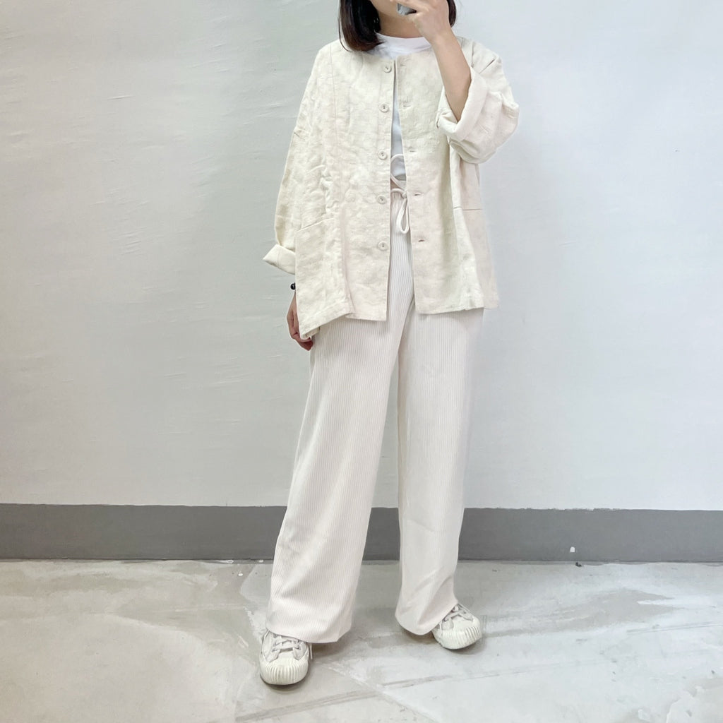 麻質方點外套｜4 col