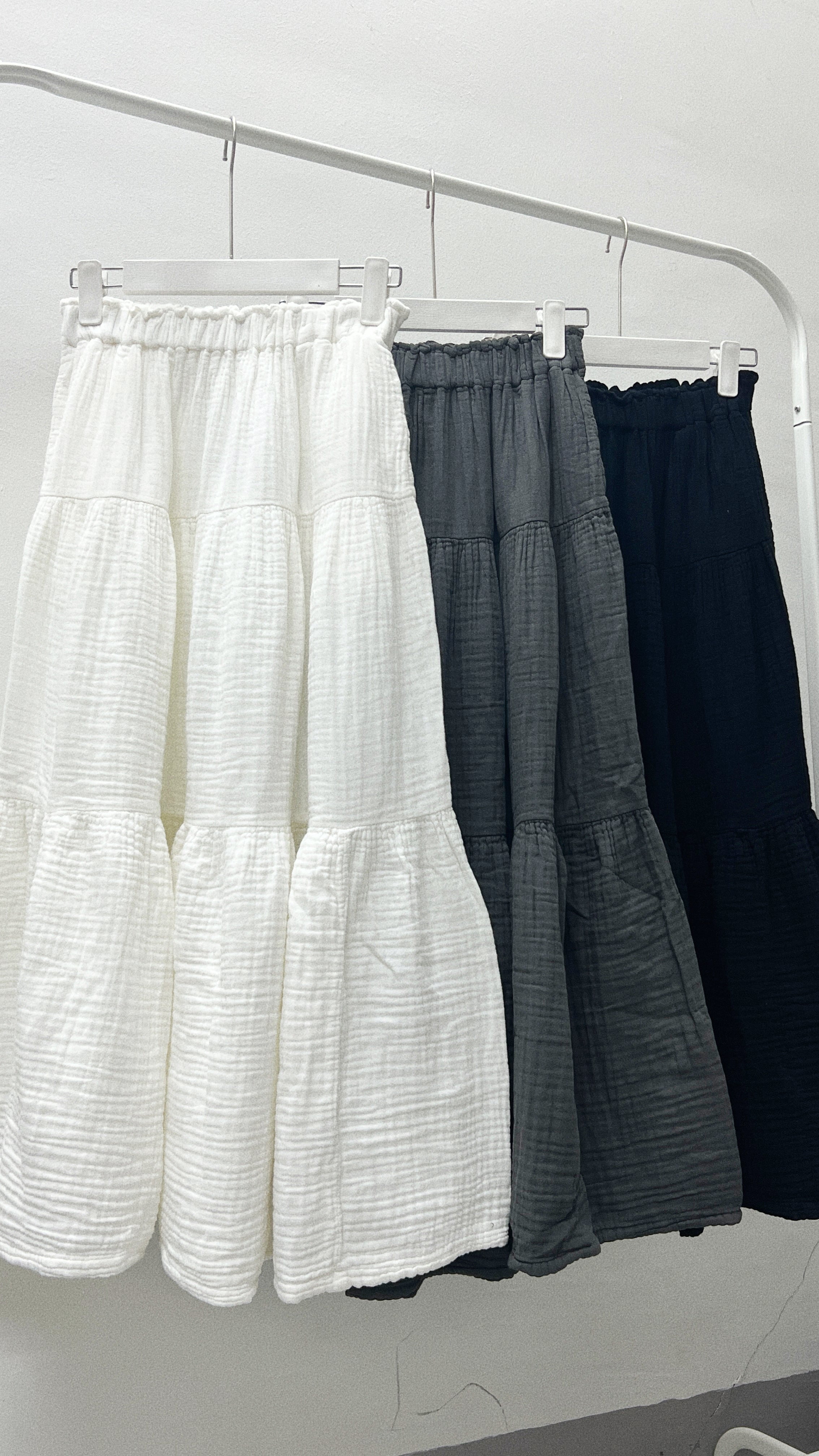 【熱賣comeback!】有袋！BB棉層層半身裙｜3 col