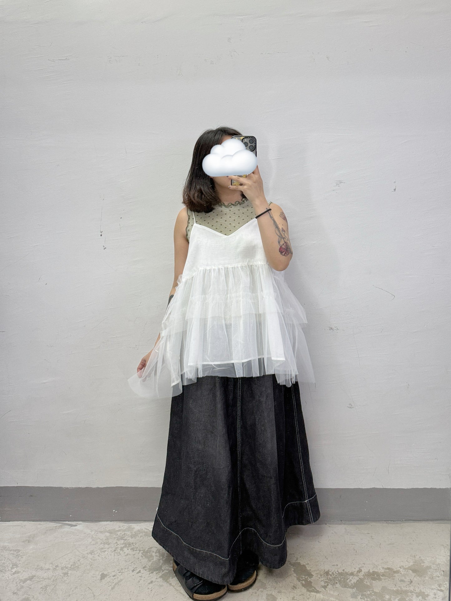 【SALE】✿花花雙層ruffle領背心丨3 col