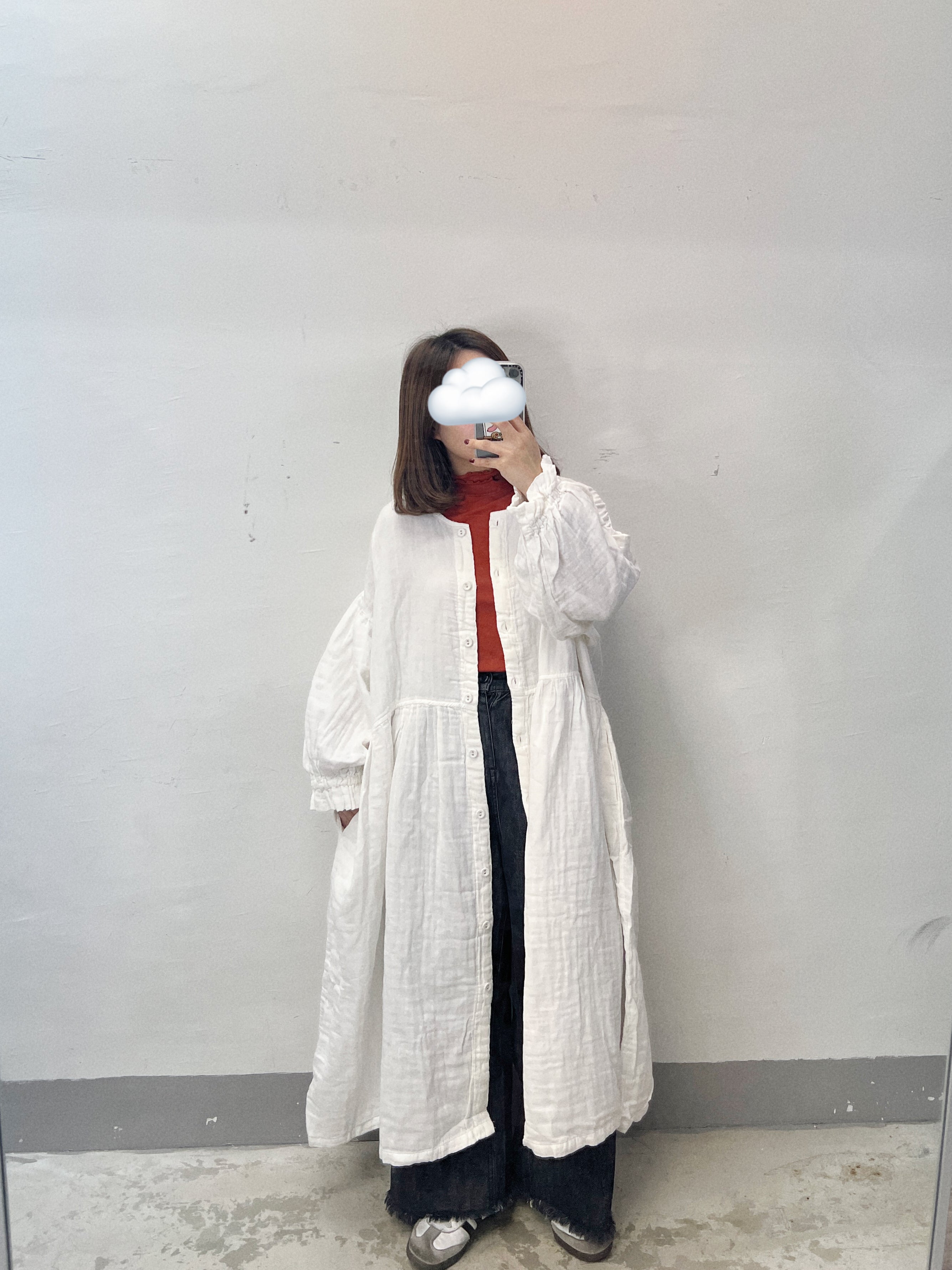 【SALE】bb棉圓領排鈕束袖ops｜3 col