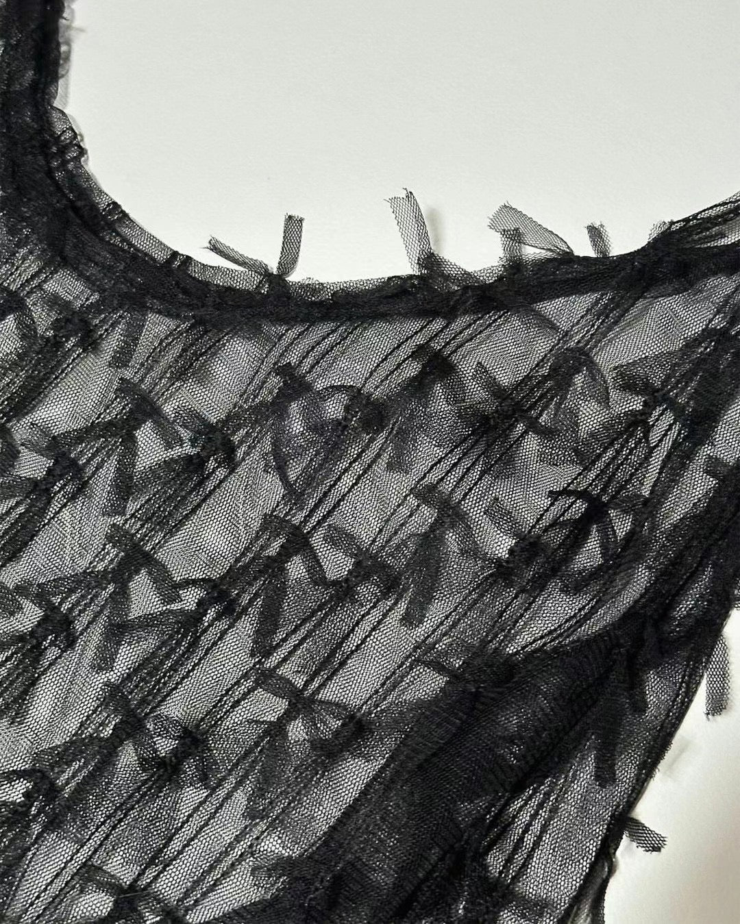 【SALE】蝴蝶結紗紗tote bag｜2 col