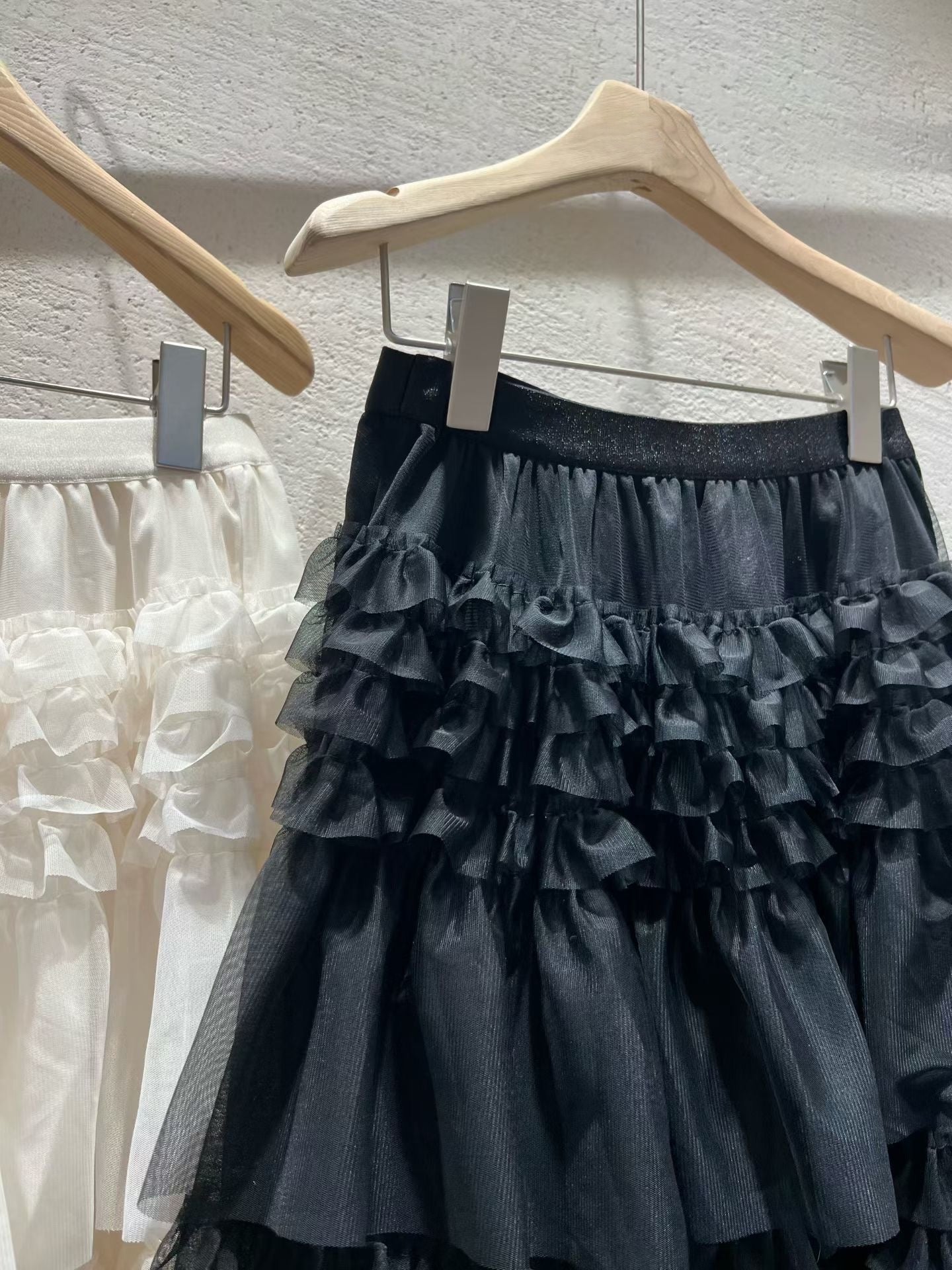 【新品優惠】ruffle紗紗中長蛋糕裙丨2 col