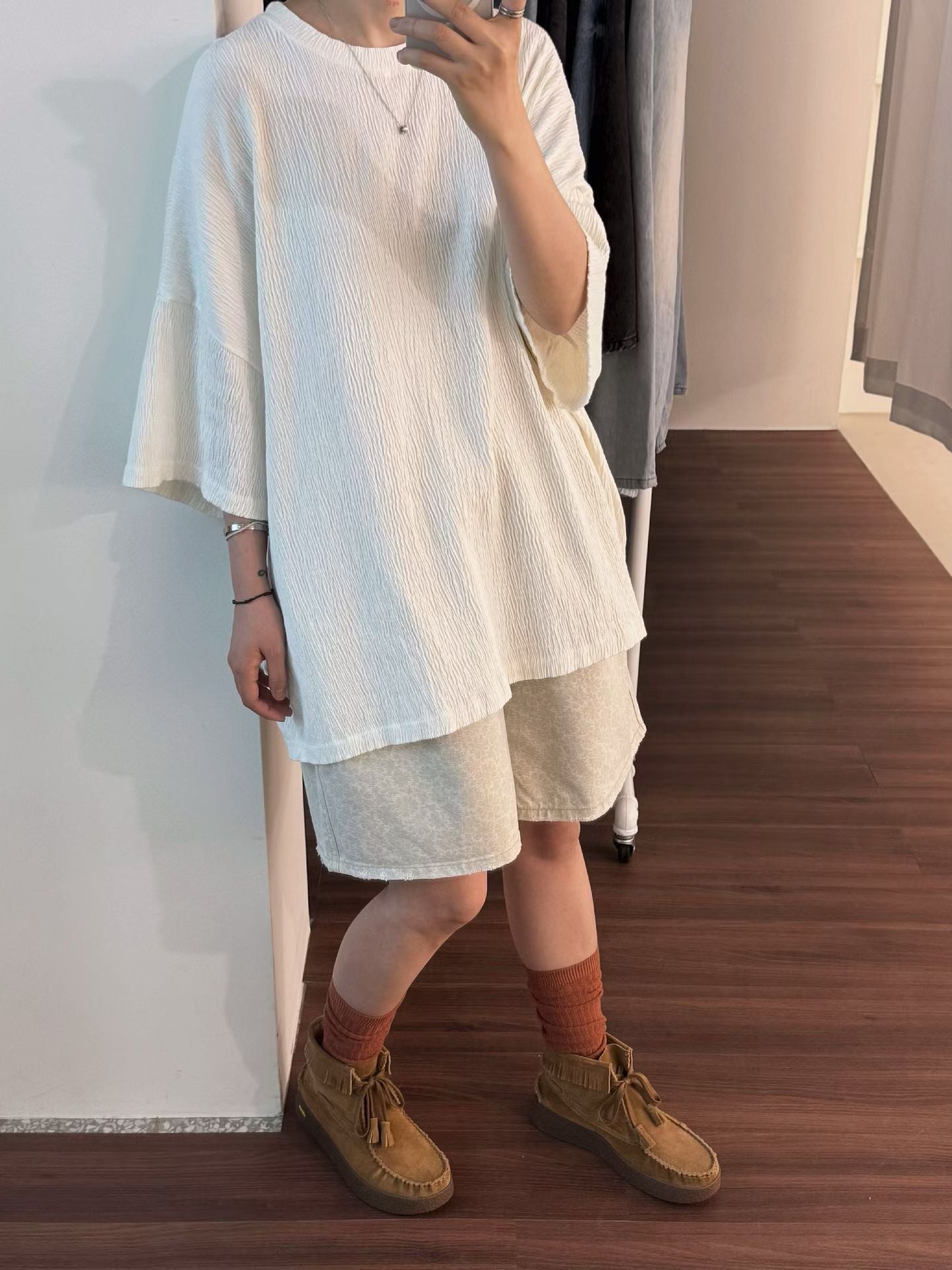 【新品優惠】皺皺紋oversize上衣丨4 col